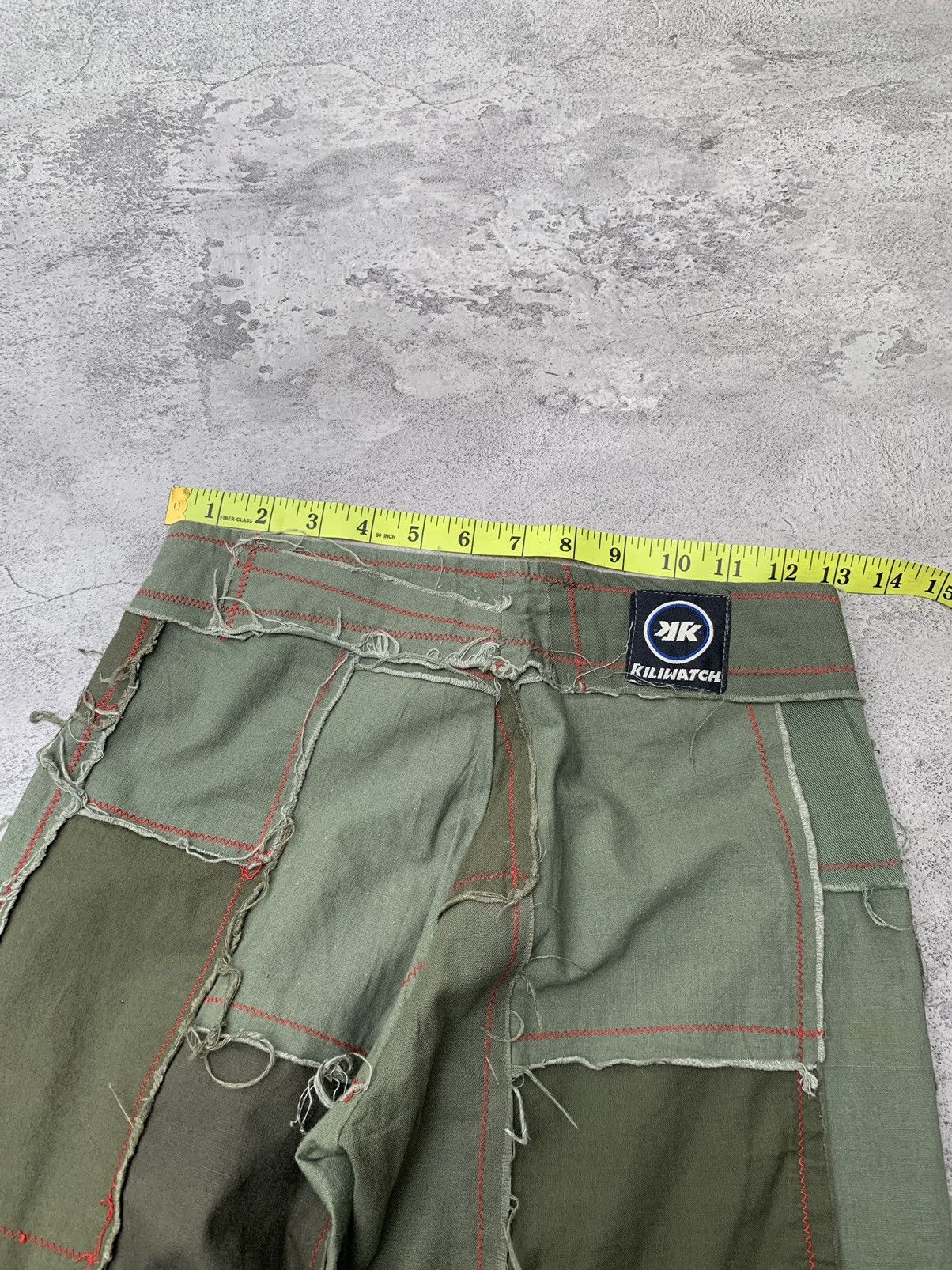 Japanese Brand KILLIWATCH patchwork flared pants Size US 26 / EU 42 - 7 Thumbnail