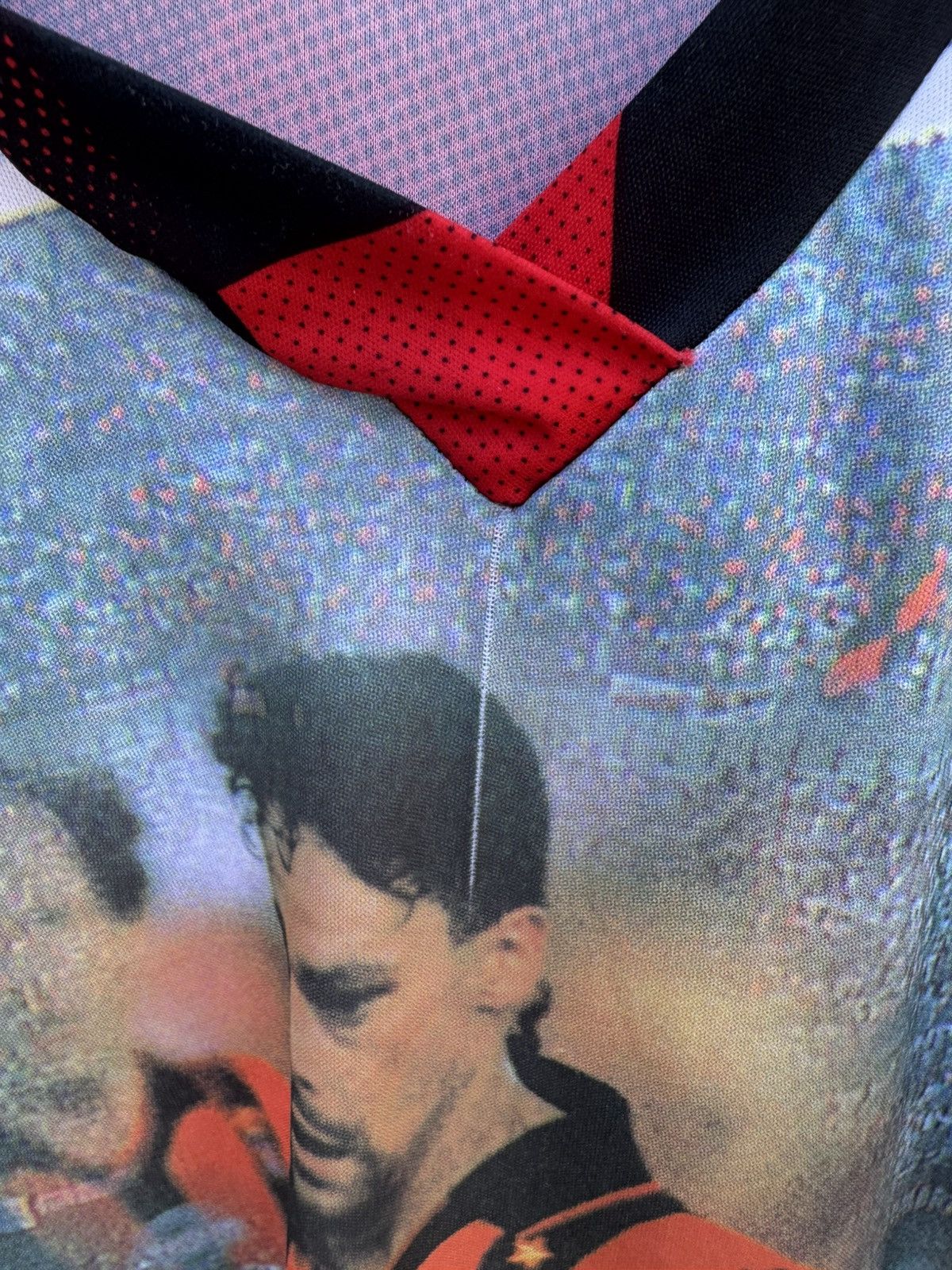 Vintage Roberto Baggio 1990s AC Milan #18 Bootleg Shirt sz L Size US L / EU 52-54 / 3 - 4 Thumbnail