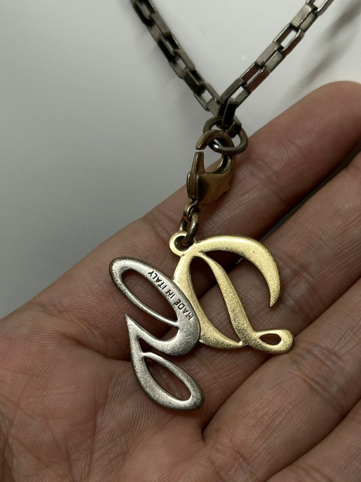 Dolce & Gabbana Vintage Dolce & Gabbana D&G 2 Way Leather Logo Necklace Size ONE SIZE - 7 Thumbnail