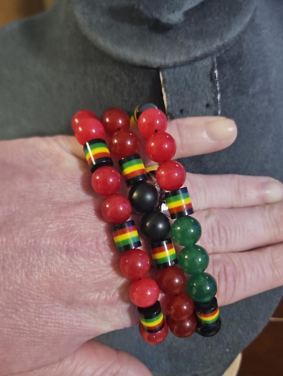 Other Glass Beaded Rasta Set 3 Pieces Size ONE SIZE - 1 Thumbnail