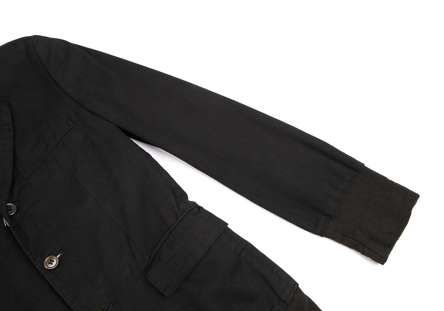 Comme des Garcons Homme Plus Ever Green Product Dyed Docking Jacket in Black Brown S Size US S / EU 44-46 / 1 - 8 Thumbnail