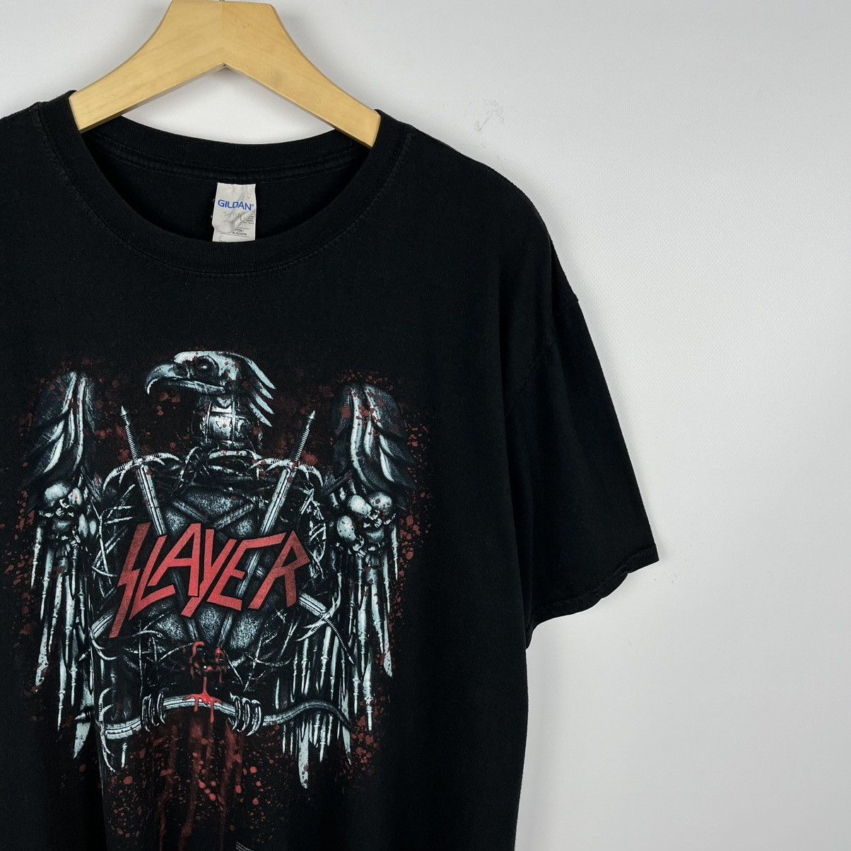 Band Tees Vintage Slayer rare metal rock band tee 90’s Size US XL / EU 56 / 4 - 2 Thumbnail