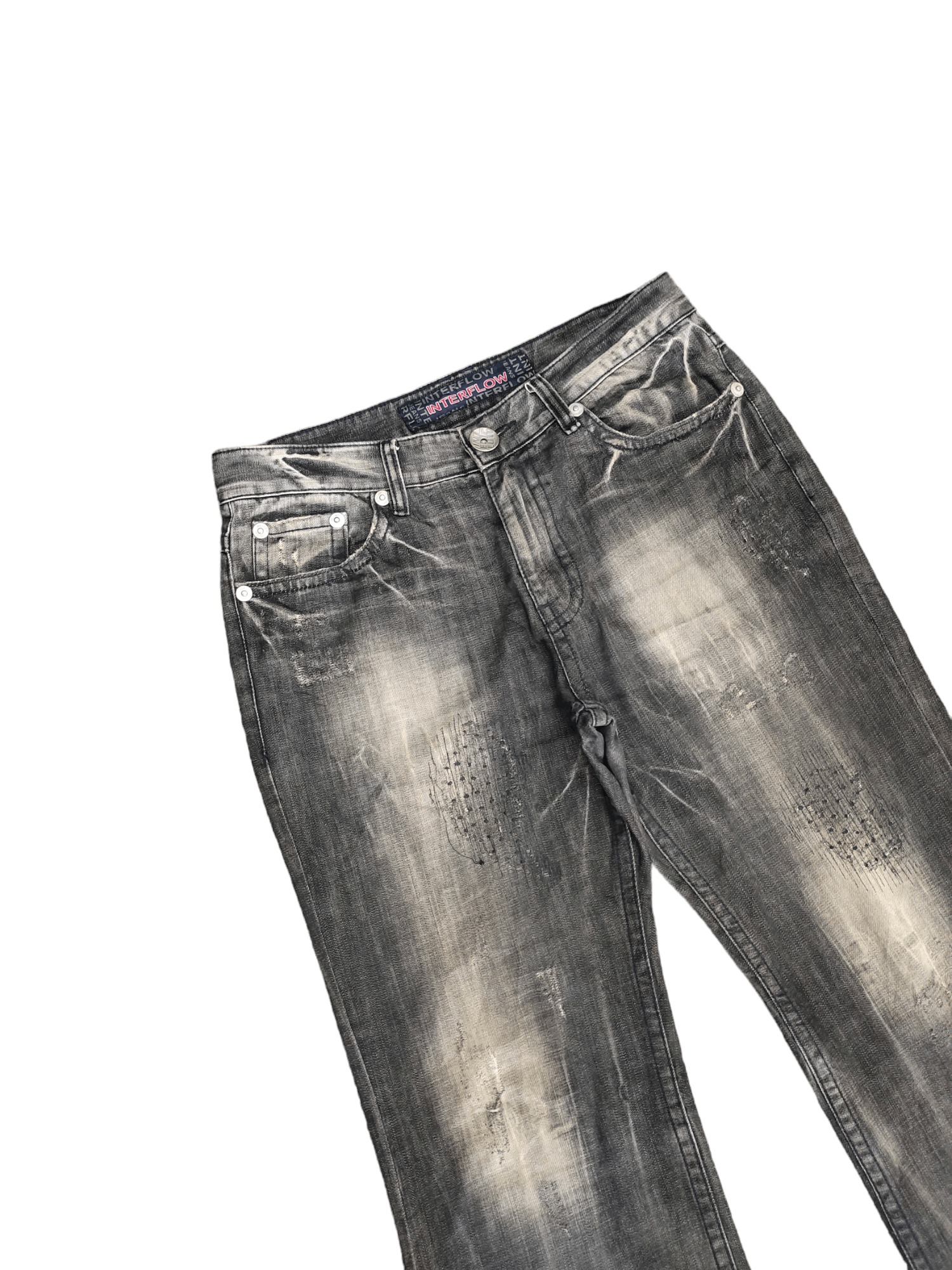 Hysteric Glamour Wide Leg Jeans Interflow Clawmark Denim Jeans Size US 32 / EU 48 - 5 Thumbnail