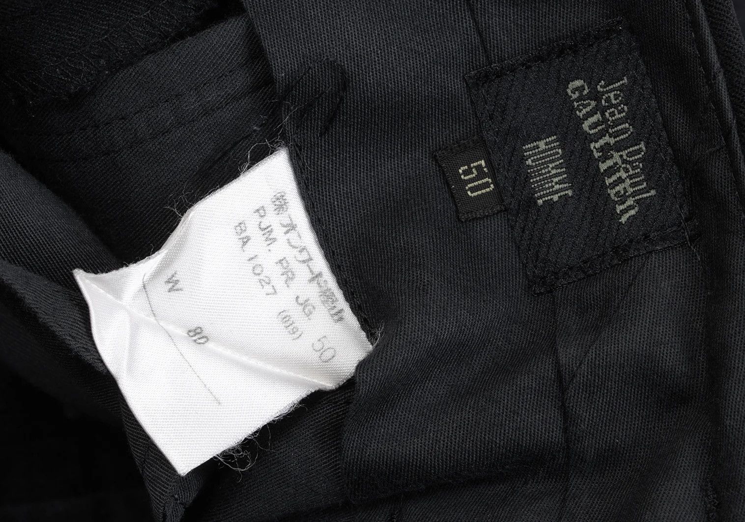 Jean Paul Gaultier Wool Tuck Wide Tapered Pants Black Size 50 Size US 34 / EU 50 - 13 Thumbnail