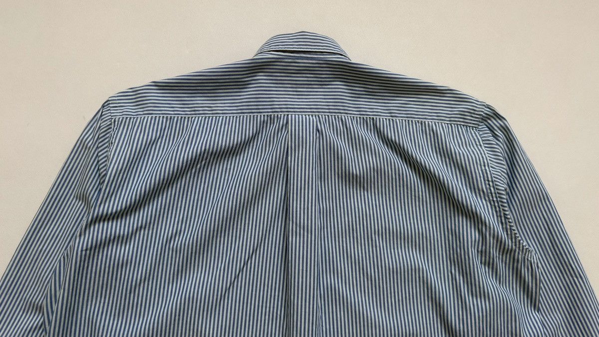 Comme des Garcons ‘Embroidered Stripe’ White/Blue Stripe Shirt Size US L / EU 52-54 / 3 - 15 Thumbnail