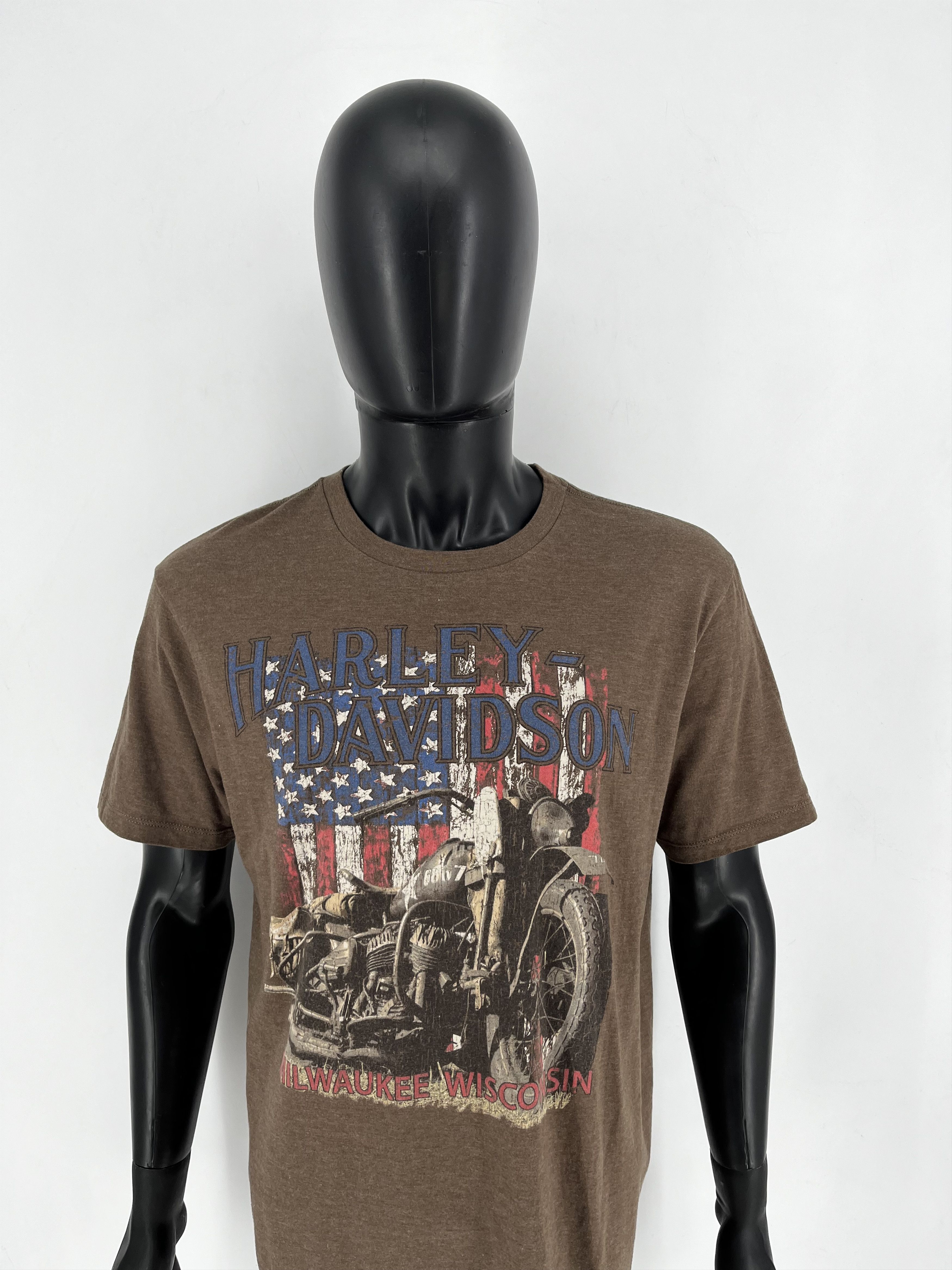 Harley Davidson Harley Davidson Museum Mens Flag T-Shirt Size L Milwaukee Size US L / EU 52-54 / 3 - 5 Thumbnail