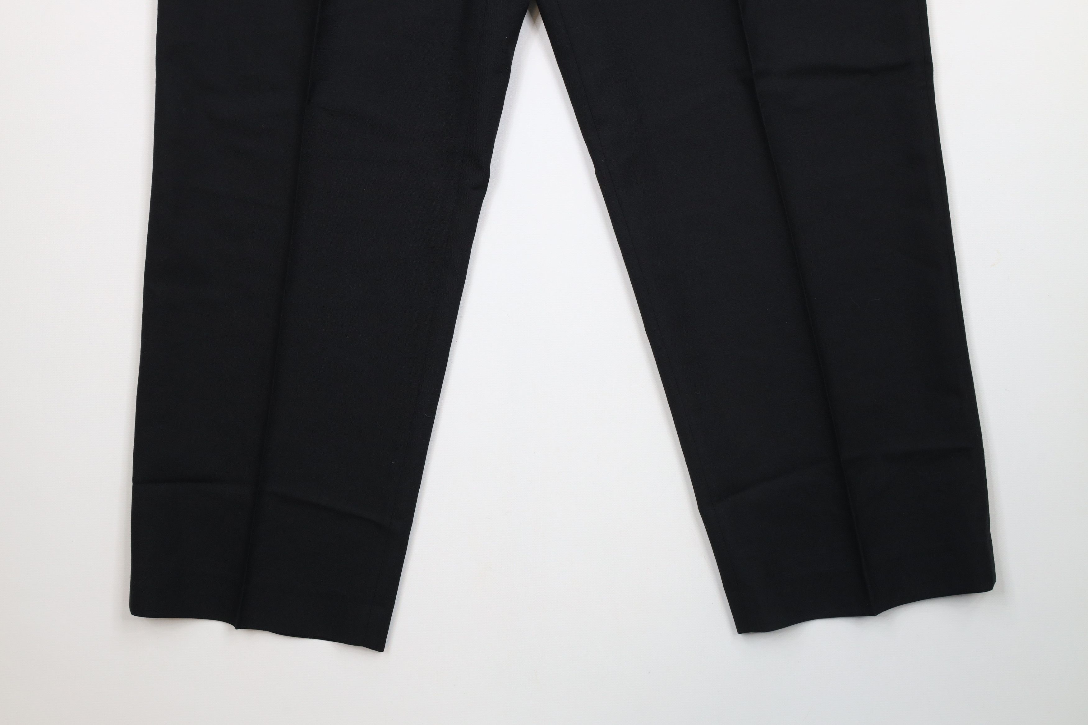 Lands' End × Vintage Vintage 90s Lands End Wide Leg Chino Pants Trousers Black Size US 36 / EU 52 - 4 Thumbnail