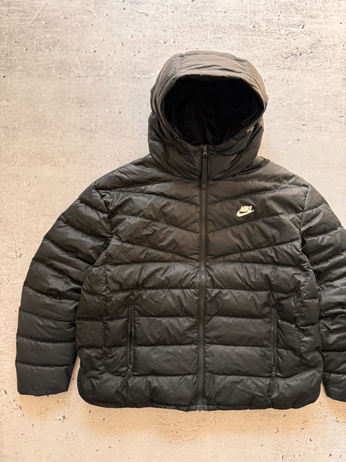 Nike × Nike ACG NIKE PUFFER DOWN BASIC LOGO OVERSIZE NYLON JACKET Size US XL / EU 56 / 4 - 2 Thumbnail