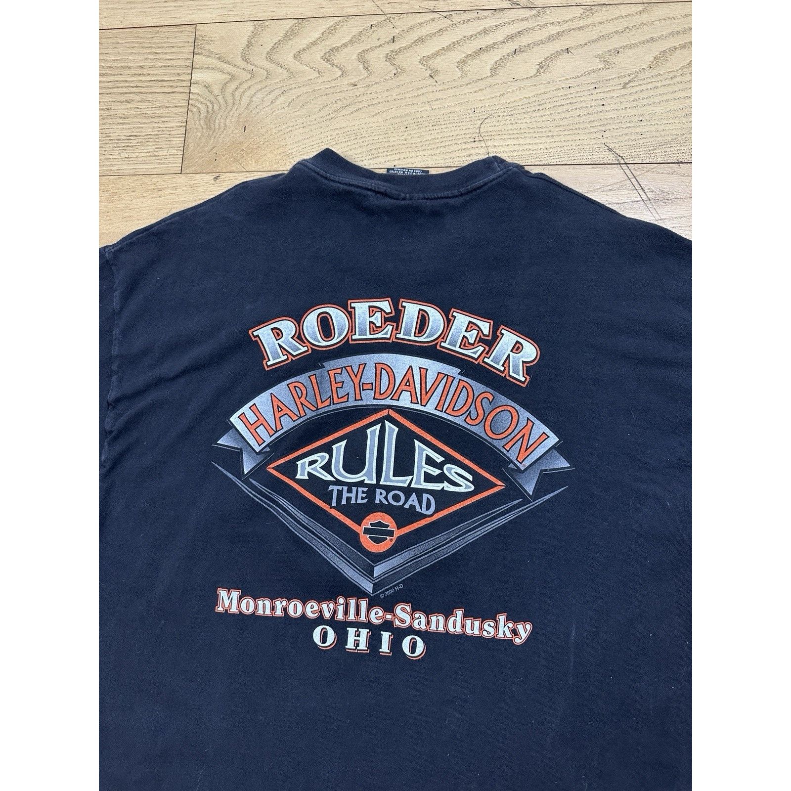 Harley Davidson × Vintage Vintage Harley Davidson "Size Does Matter" T-shirt Size US XL / EU 56 / 4 - 4 Thumbnail