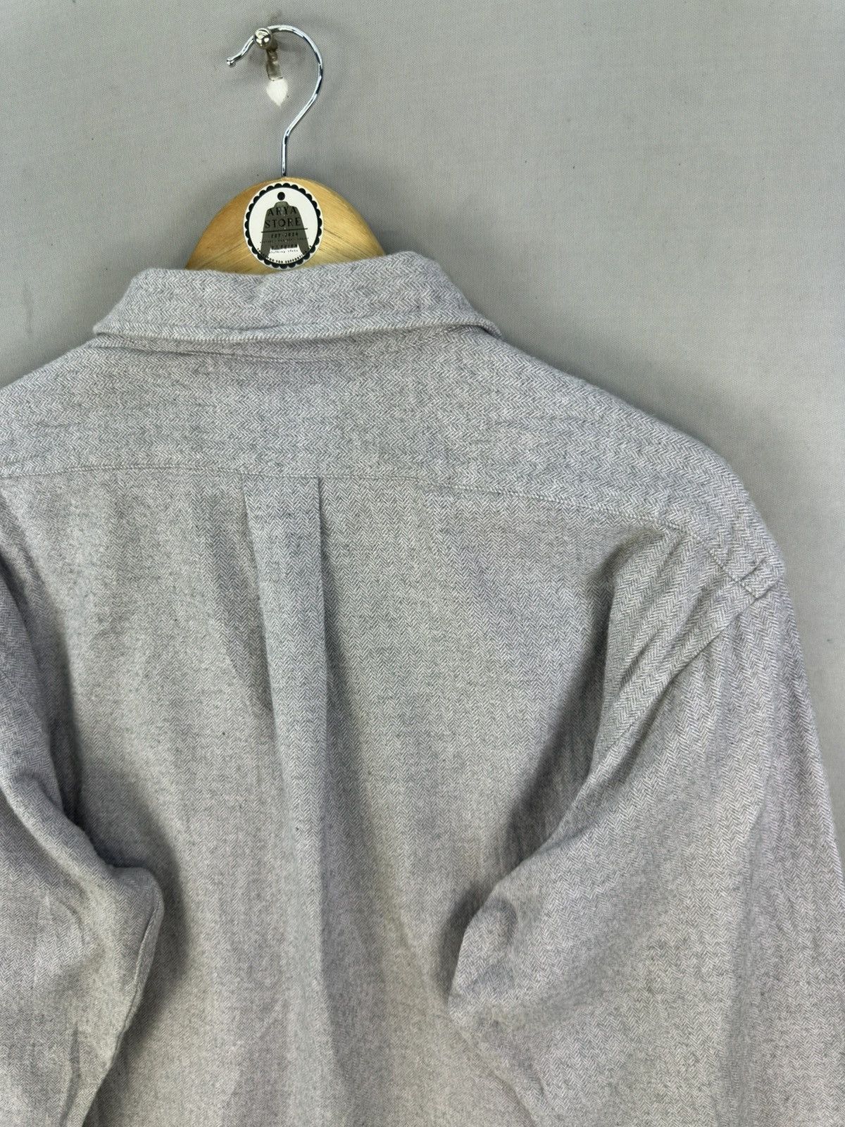 Japanese Brand Kerry Kenny Herringbone Twill HBT Flannel Shirt Size US XL / EU 56 / 4 - 5 Thumbnail