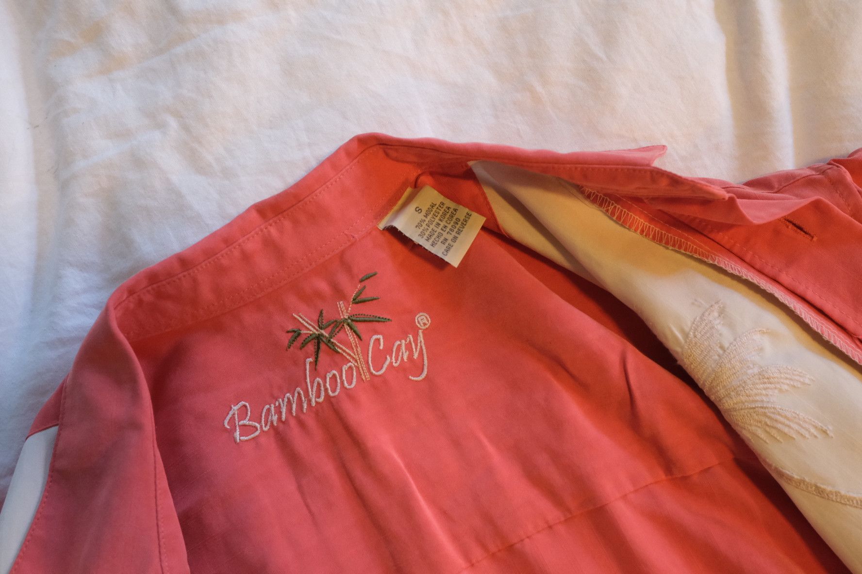 Designer Bamboo Cay: Paneled Pacific Palms Camp Shirt Size US M / EU 48-50 / 2 - 4 Thumbnail