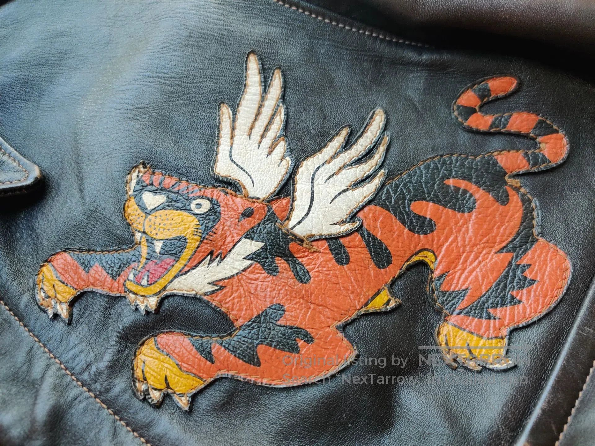 The Real McCoy's realmccoy A2 leather bomber jacket with paint. Size US M / EU 48-50 / 2 - 3 Thumbnail