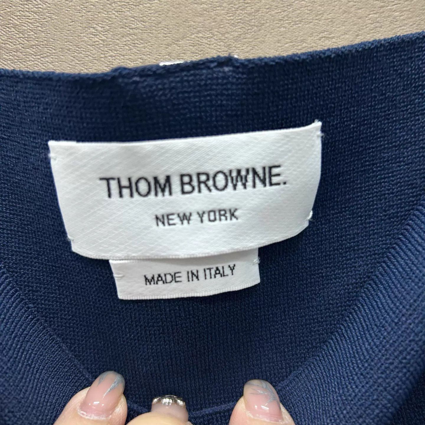 Thom Browne TB Navy Red/White Stripe Square Neck Knit Tank Top 40 Size S / US 4 / IT 40 - 3 Thumbnail