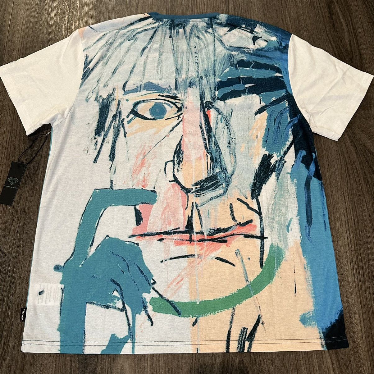 Diamond Supply Co. × Jean-Michel Basquiat Brand NWT Rare Basquiat & Warhol Diamond Supply Co AOP Shirt Size US XL / EU 56 / 4 - 9 Thumbnail