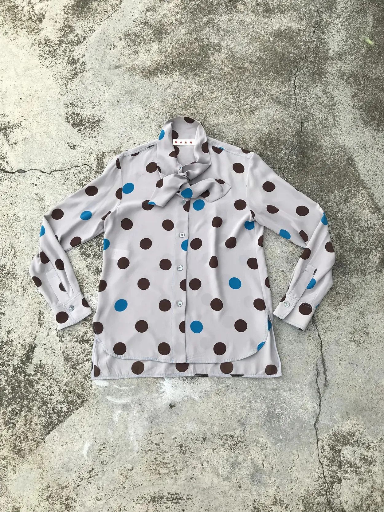 Marni Vintage Marni Flaminia Polka Dot Bow Shirt Size US M / EU 48-50 / 2 - 3 Thumbnail