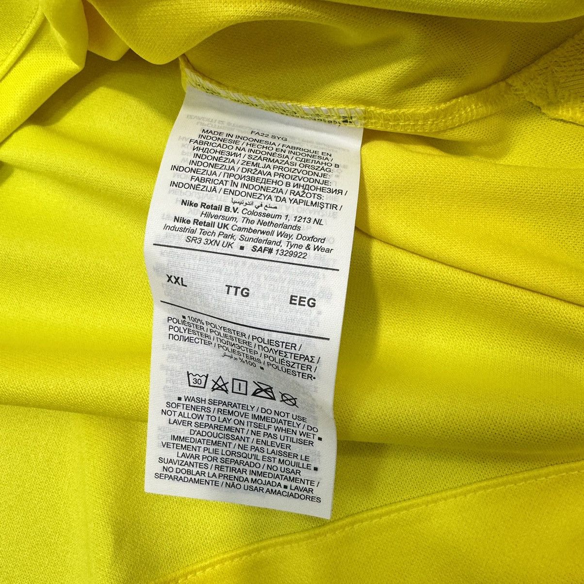 Nike France 22/23 goalkeeeprr gk shirt #1 Lloris (Bnwt) Size US XXL / EU 58 / 5 - 8 Thumbnail