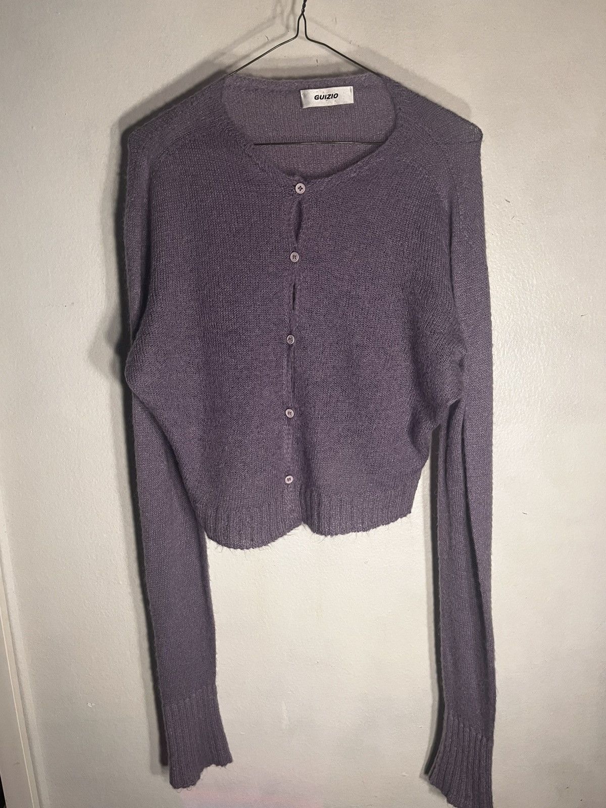 Danielle Guizio Mohair Ribbed Cardigan