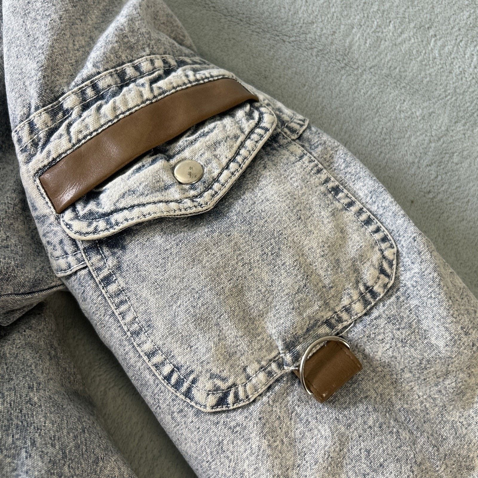 Carhartt 90s Native Western Chore Barn Jacket Mens Medium Fleece Line Size US M / EU 48-50 / 2 - 6 Thumbnail