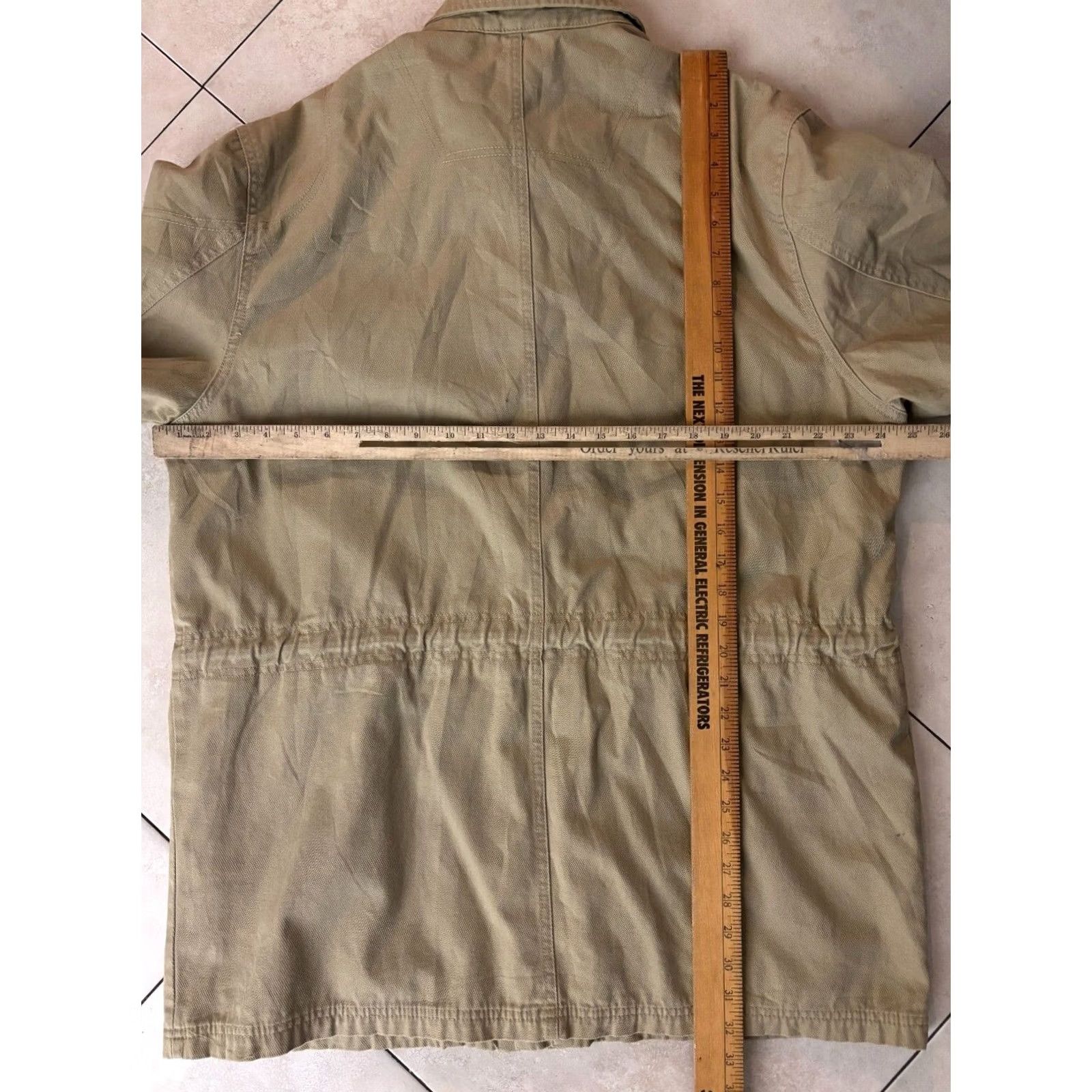 Timberland VINTAGE Timberland Weather Gear Jacket Mens Utility Weathergear 90s Beige XL Regular Zipper Full Zip Lined Cotton Canvas Hiking Outdoor Size US XL / EU 56 / 4 - 7 Thumbnail