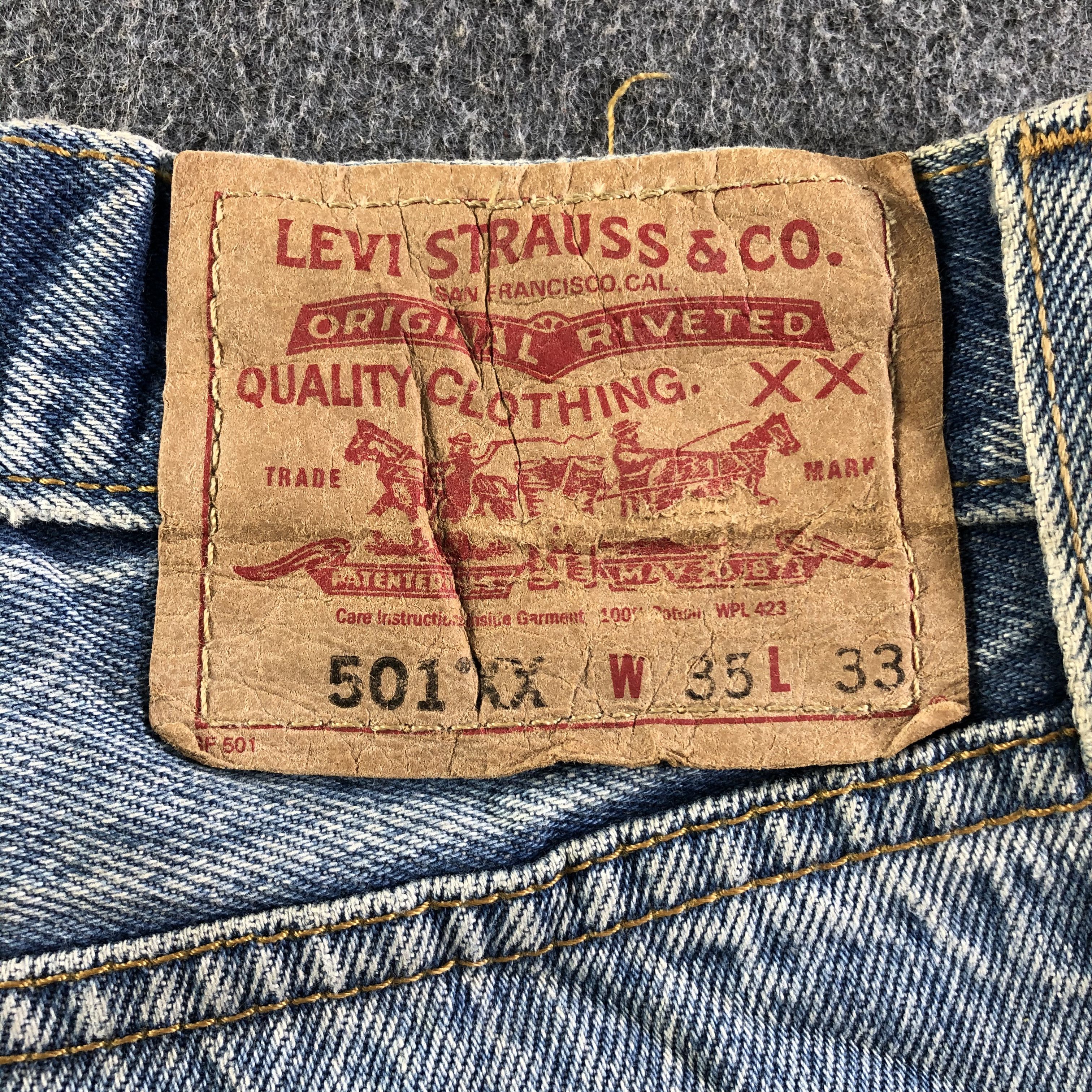 Levi's Vintage Light Wash Levis 501 Jeans-J4556 Size US 34 / EU 50 - 5 Thumbnail