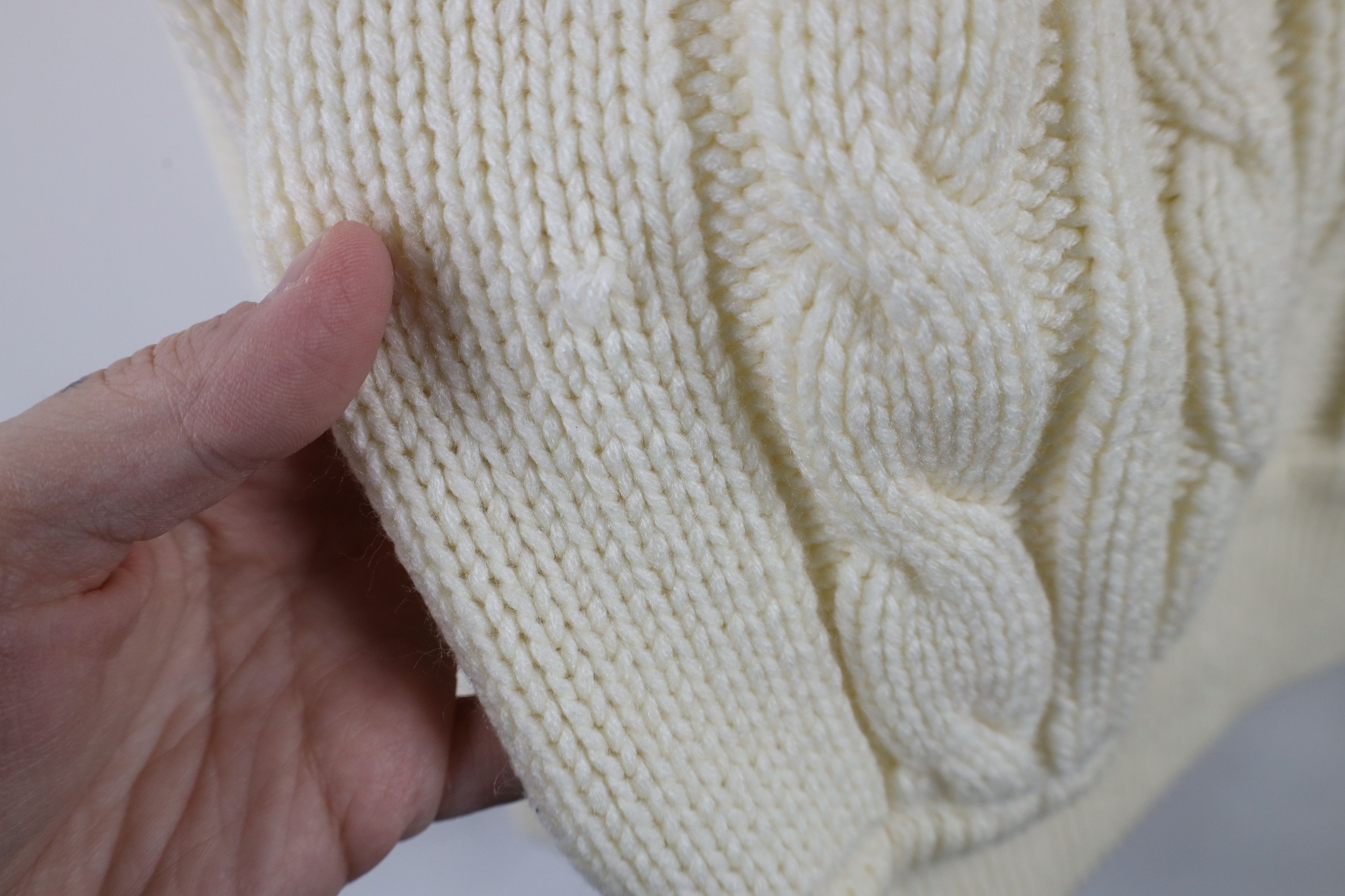 Vintage Vintage 70s Streetwear Chunky Cable Knit Fisherman Sweater Size US M / EU 48-50 / 2 - 6 Thumbnail