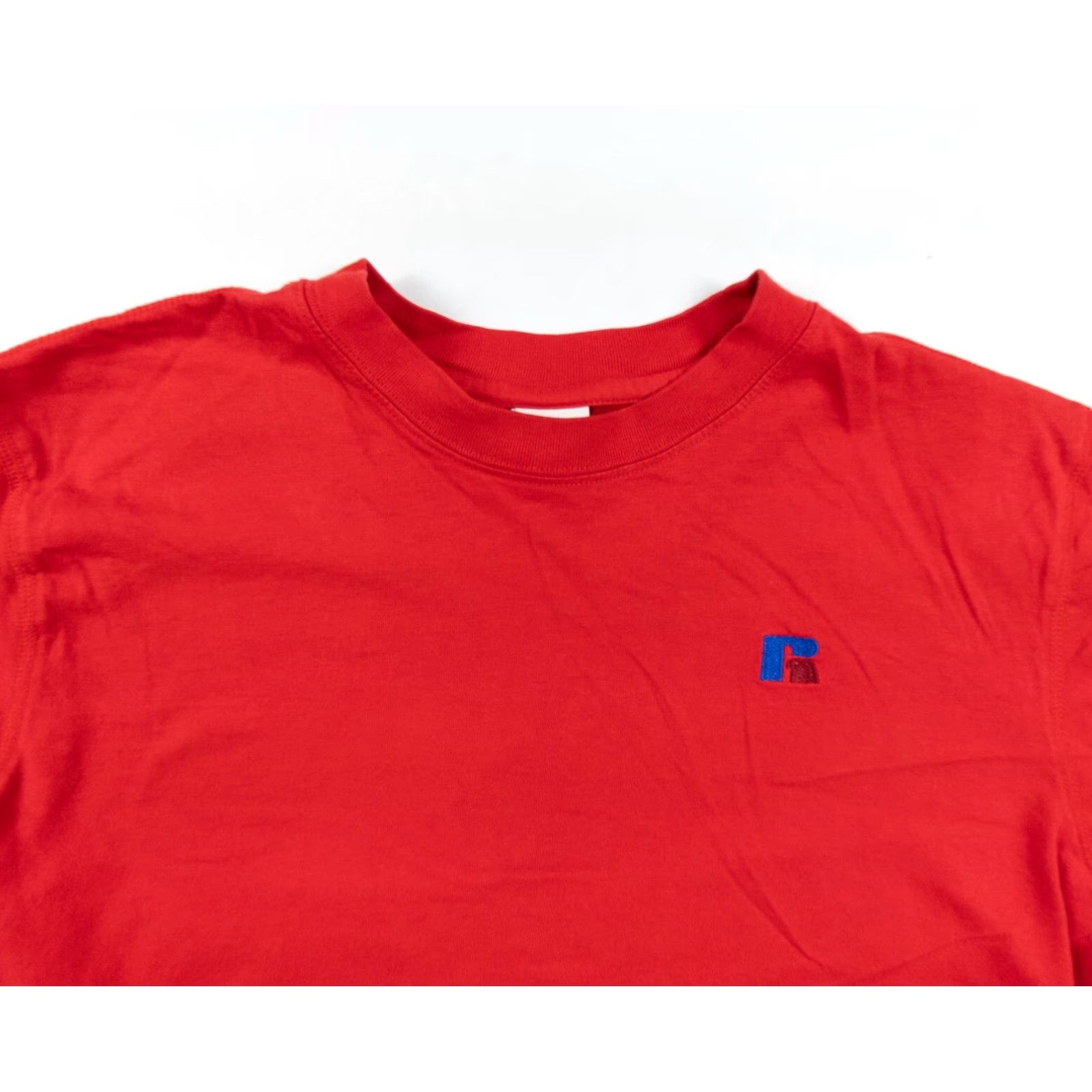 Russell Athletic VINTAGE Russell Athletic Shirt Adult Small Red Crewneck Short Sleeve Embroidered Logo 90s Mens Shirt Size US S / EU 44-46 / 1 - 2 Thumbnail