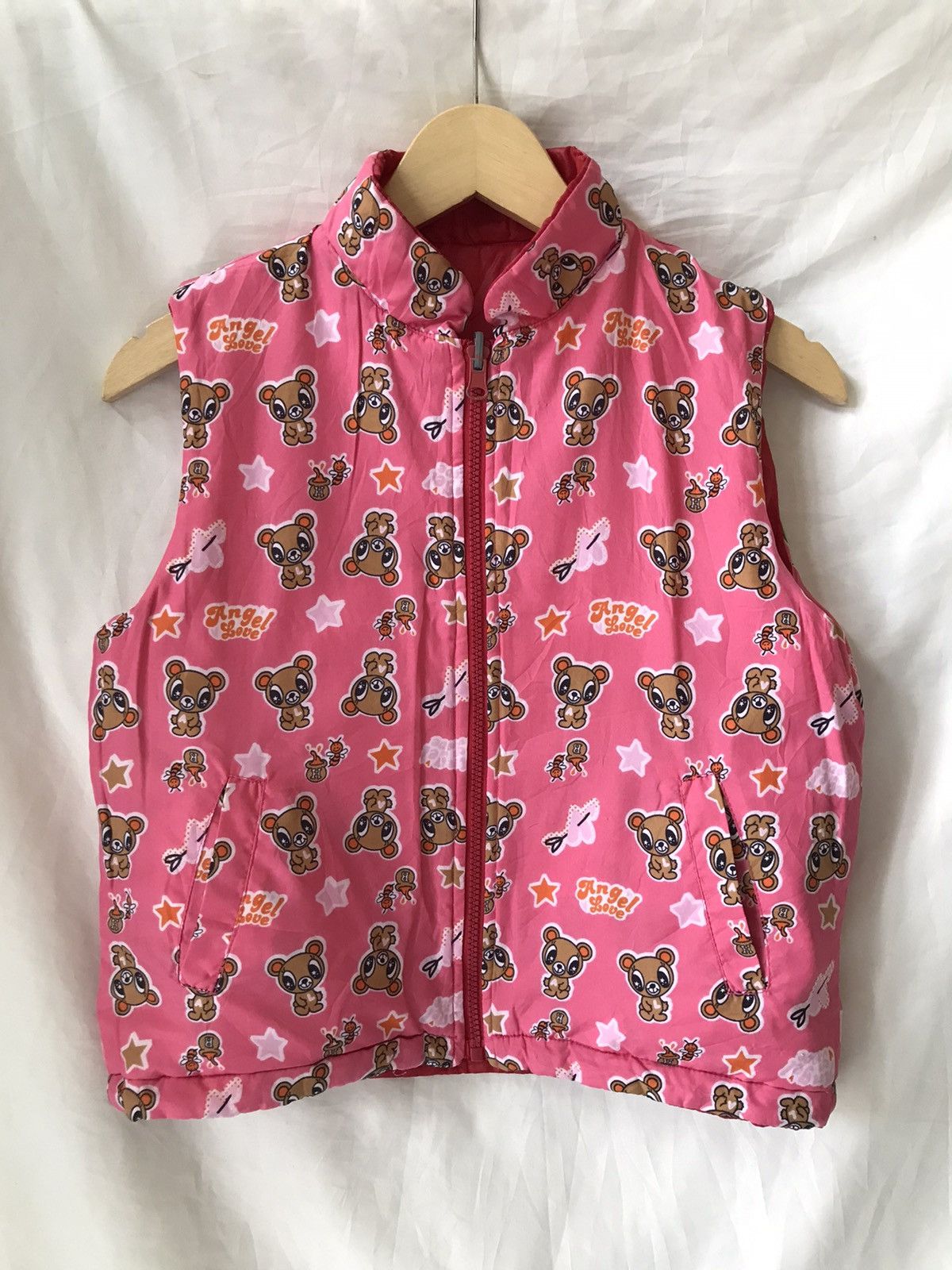 Angel Love Full Printed Reversible Vest Jacket