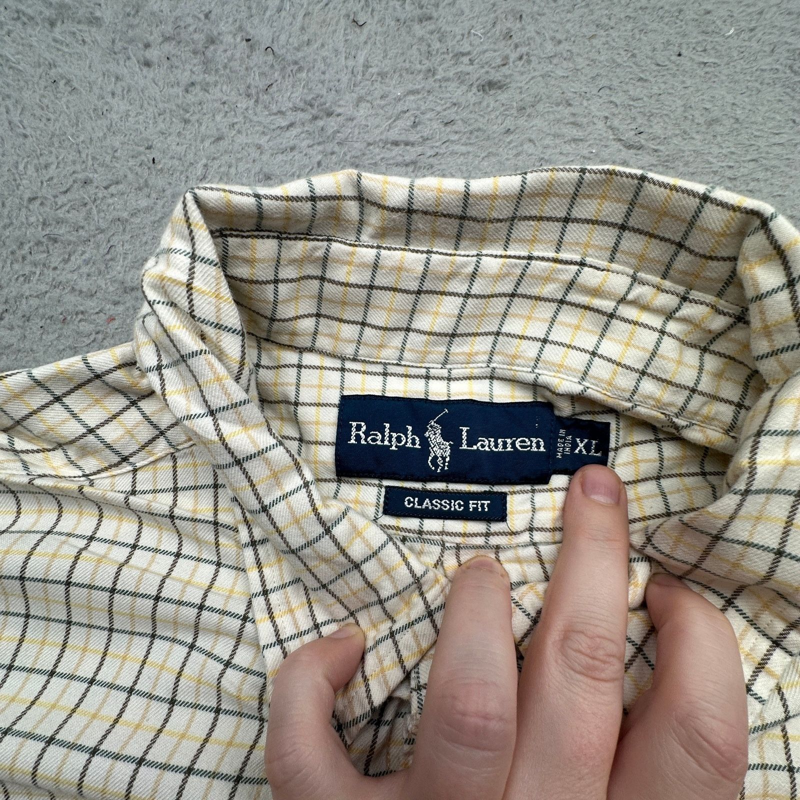 Ralph Lauren Ralph Lauren Classic Fit Windowpane Plaid Shirt Mens XL Size US XL / EU 56 / 4 - 3 Thumbnail