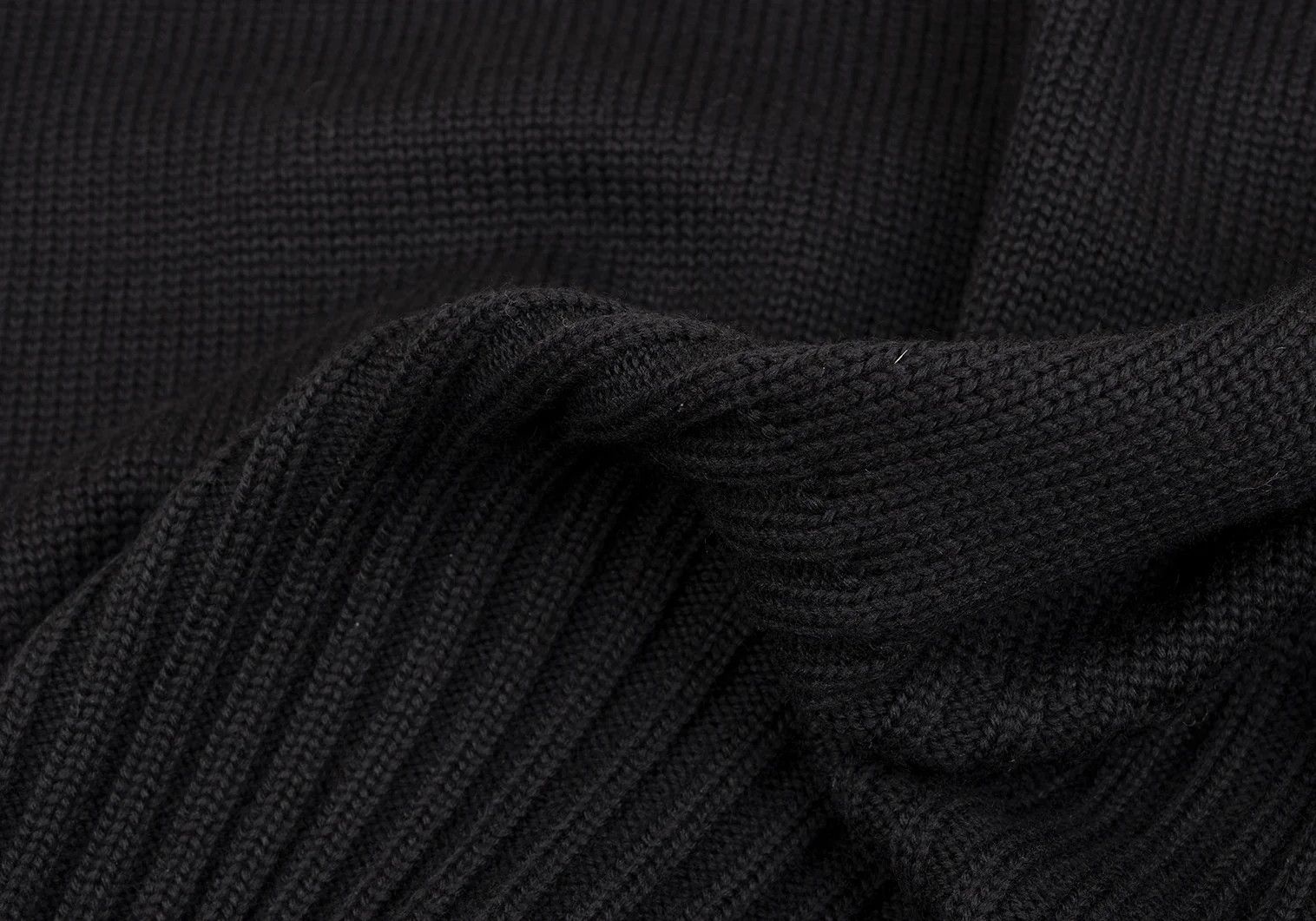 Jean Paul Gaultier Wool Zip Design Cardigan in Black, Size M Size US M / EU 48-50 / 2 - 14 Thumbnail