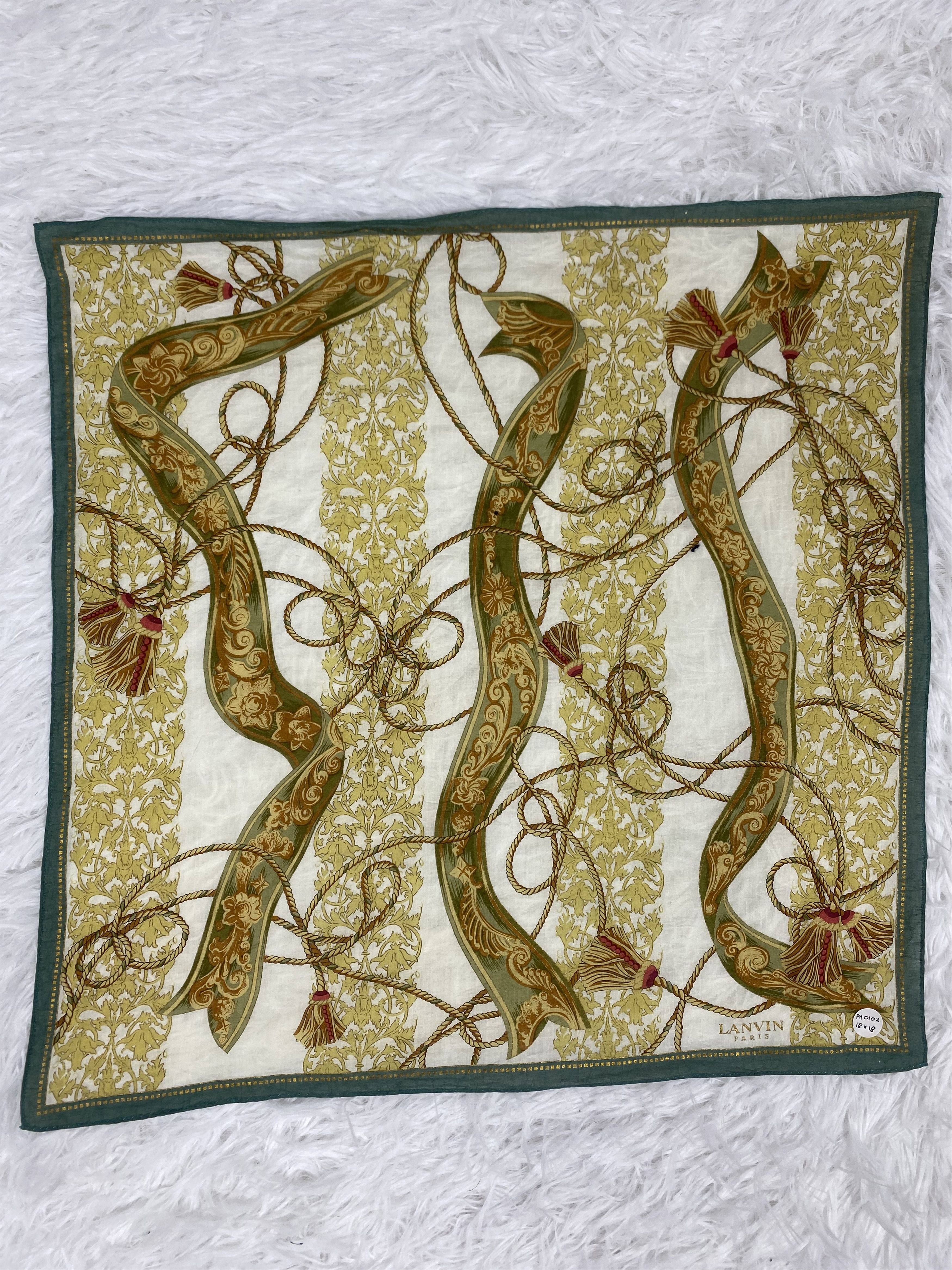 Lanvin Vintage Lanvin Handkerchief PH0103 Size ONE SIZE - 4 Thumbnail