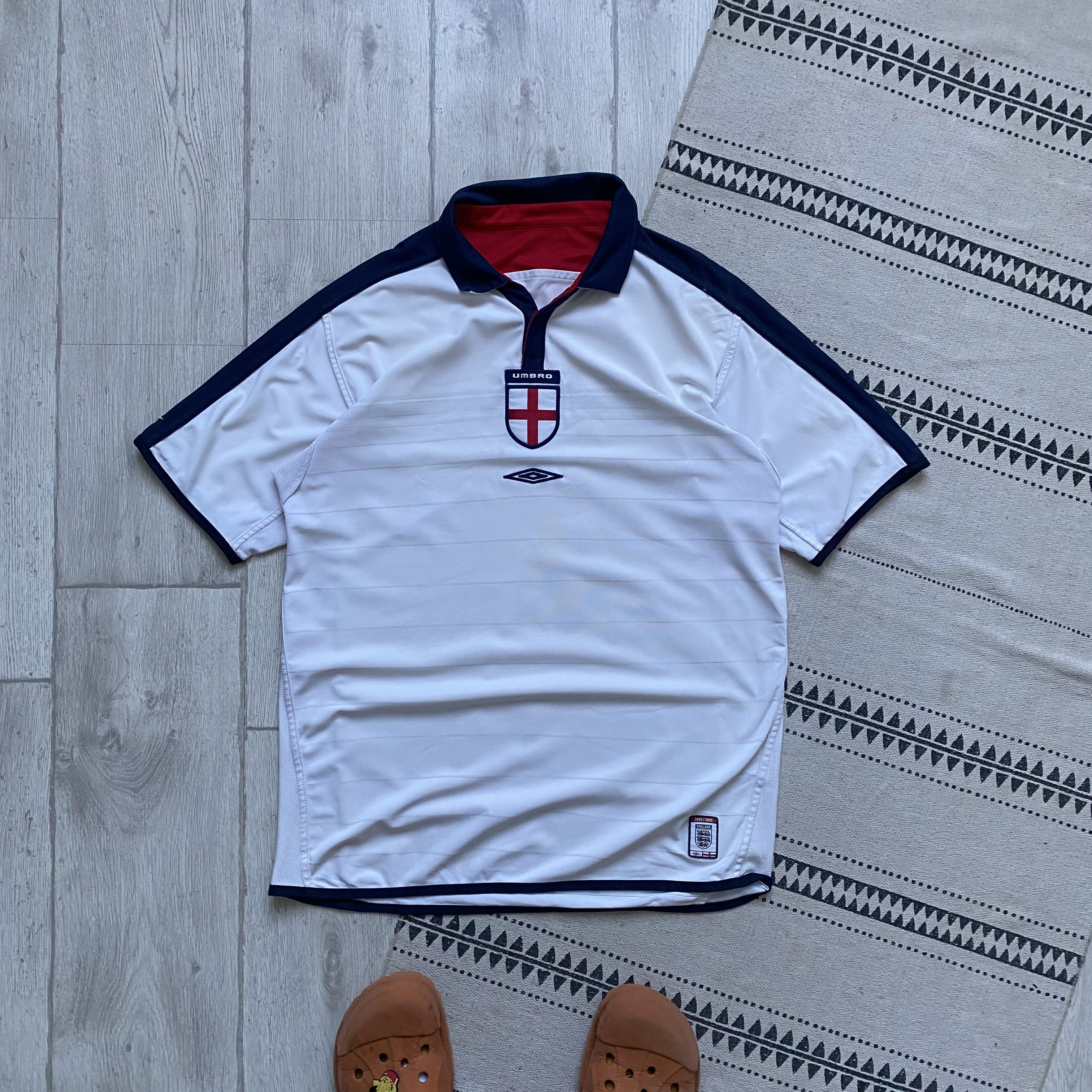Umbro ⚽️ Vintage Drill Umbro England Soccer jersey 2003 Blockore Size US M / EU 48-50 / 2 - 1 Thumbnail