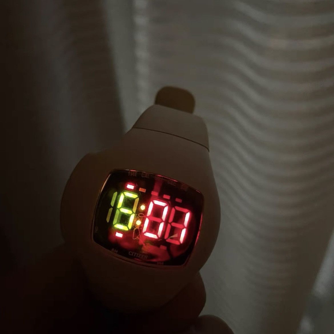 image of Citizen Independent 1481010 Led Watch in White, Men's