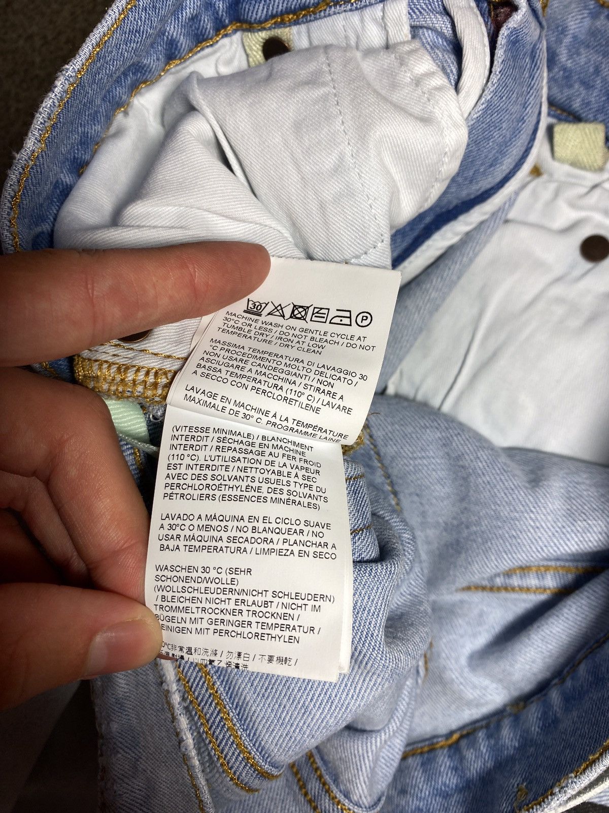 Off-White OFF-WHITE DENIM PANTS JEANS Size US 33 - 16 Thumbnail