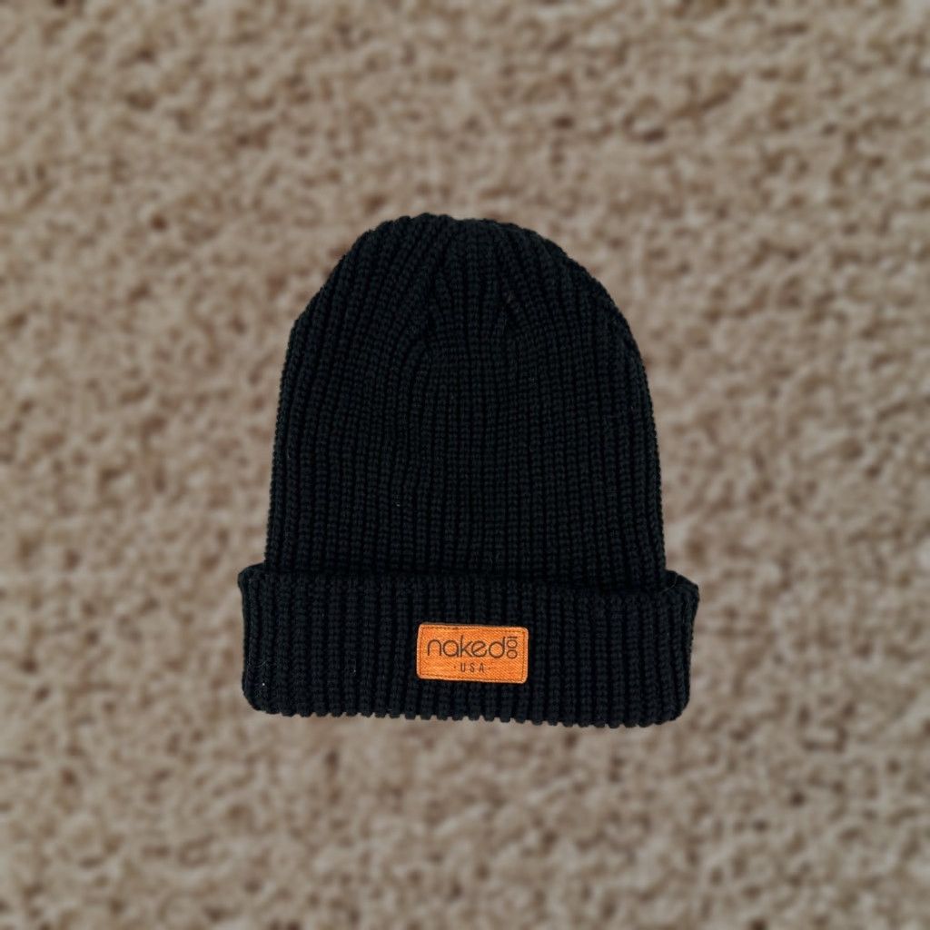 Vintage Unbranded Beanie Hat Adult One Size Black Knit 100% Acrylic USA Mens Size ONE SIZE - 1 Thumbnail