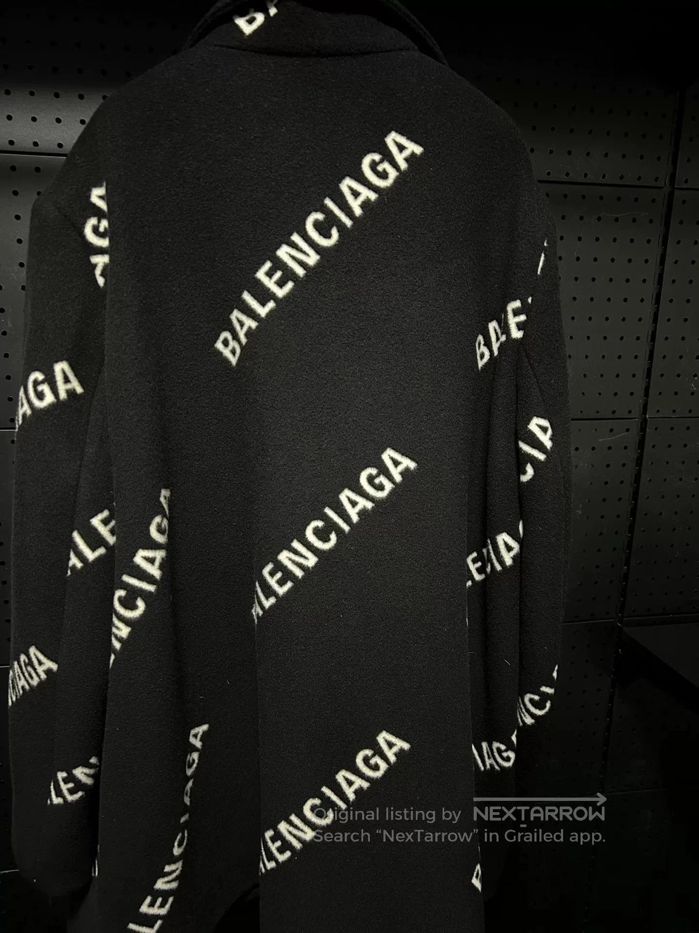 Balenciaga Balenciaga Logo Wool Coat Size 36. Size XS / US 0-2 / IT 36-38 - 5 Thumbnail