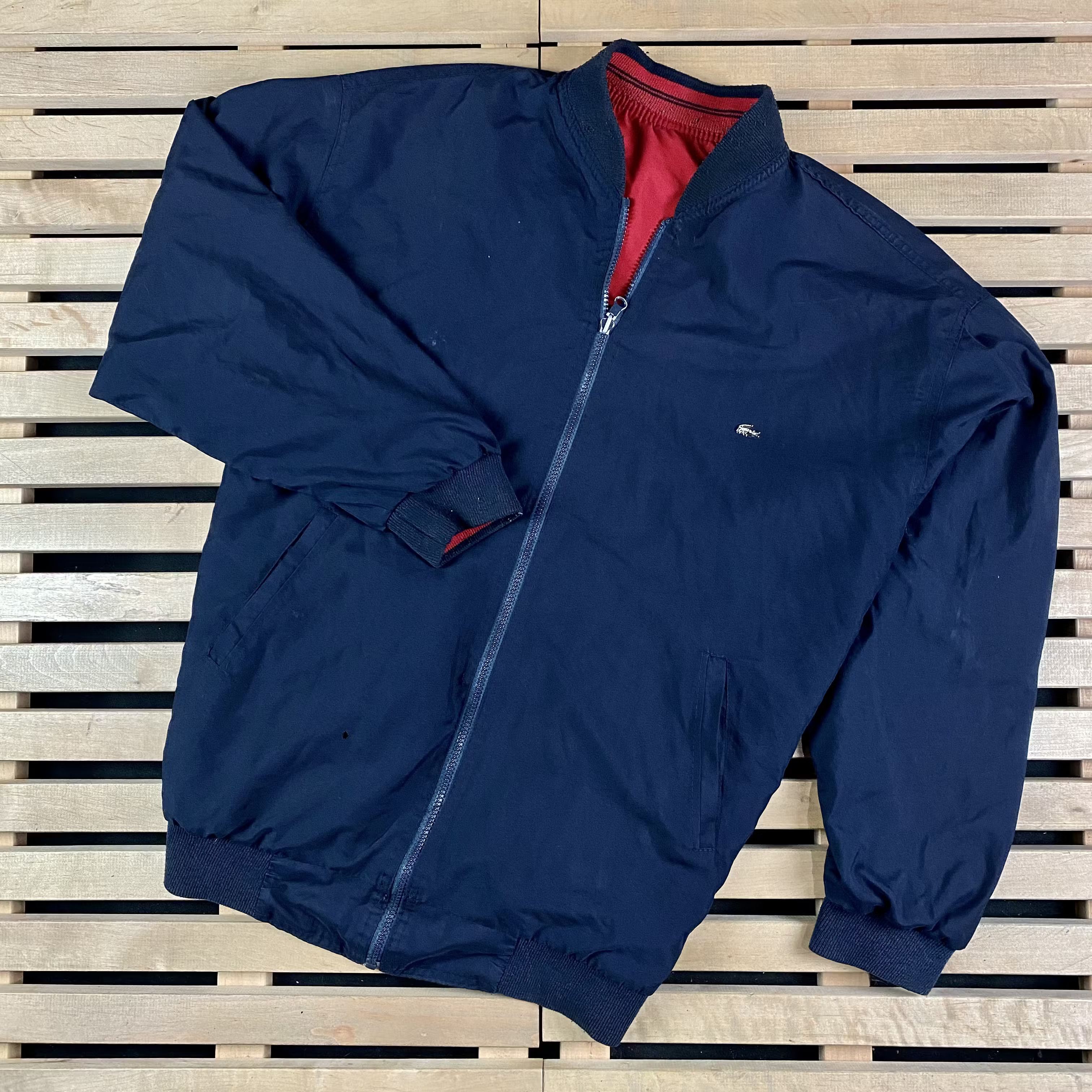 Lacoste × Vintage Mens Vintage Reversible Bomber Jacket Lacoste Size XXL 2XL Size US XXL / EU 58 / 5 - 7 Thumbnail