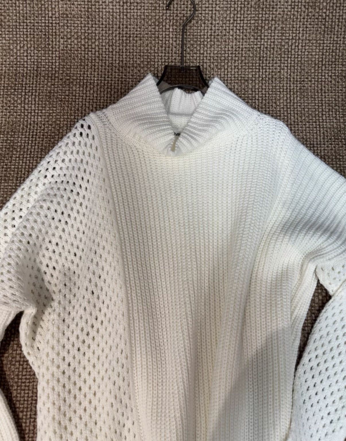 Sulvam Sulvam Cutout Tie High Neck Knit Sweater K23 Size M / US 6-8 / IT 42-44 - 5 Thumbnail