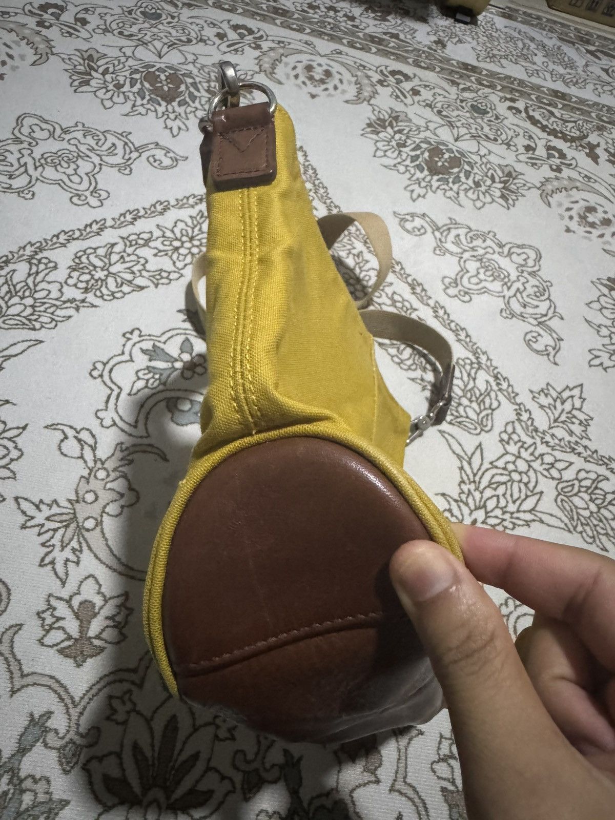 Canvas × Japanese Brand × Snow Peak OG Snow Peak Everyday Hard Cancas + Leather Sling Bag Size ONE SIZE - 4 Thumbnail