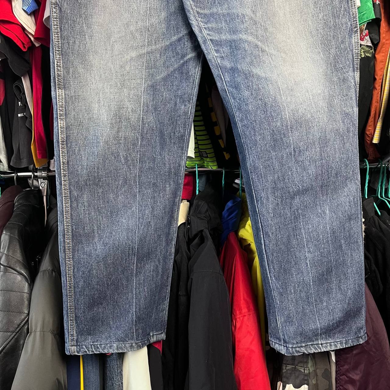 Fubu Vintage 90s FUBU Relaxed Rap Baggy Blue Faded Denim Pants Size US 40 / EU 56 - 6 Thumbnail