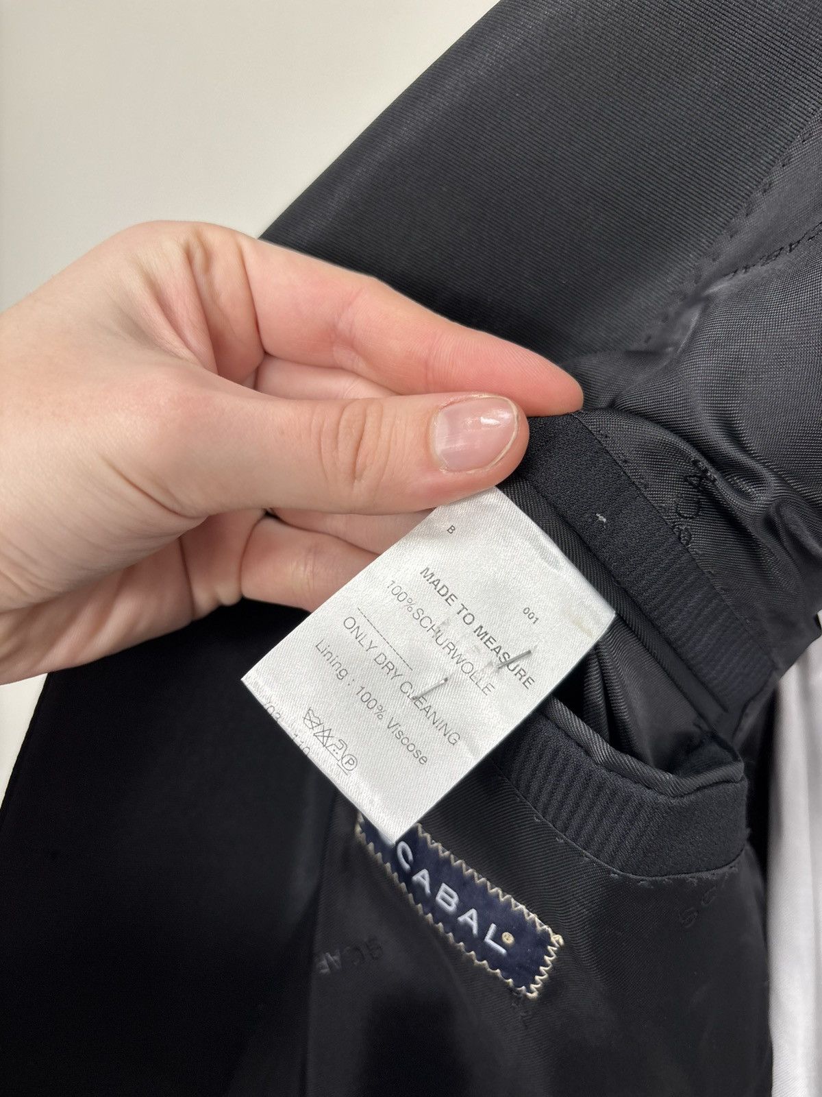 SCABAL Scabal Men’s MTM Black Super 120’s Wool Tuxedo Dinner Suit Size 42R - 13 Thumbnail