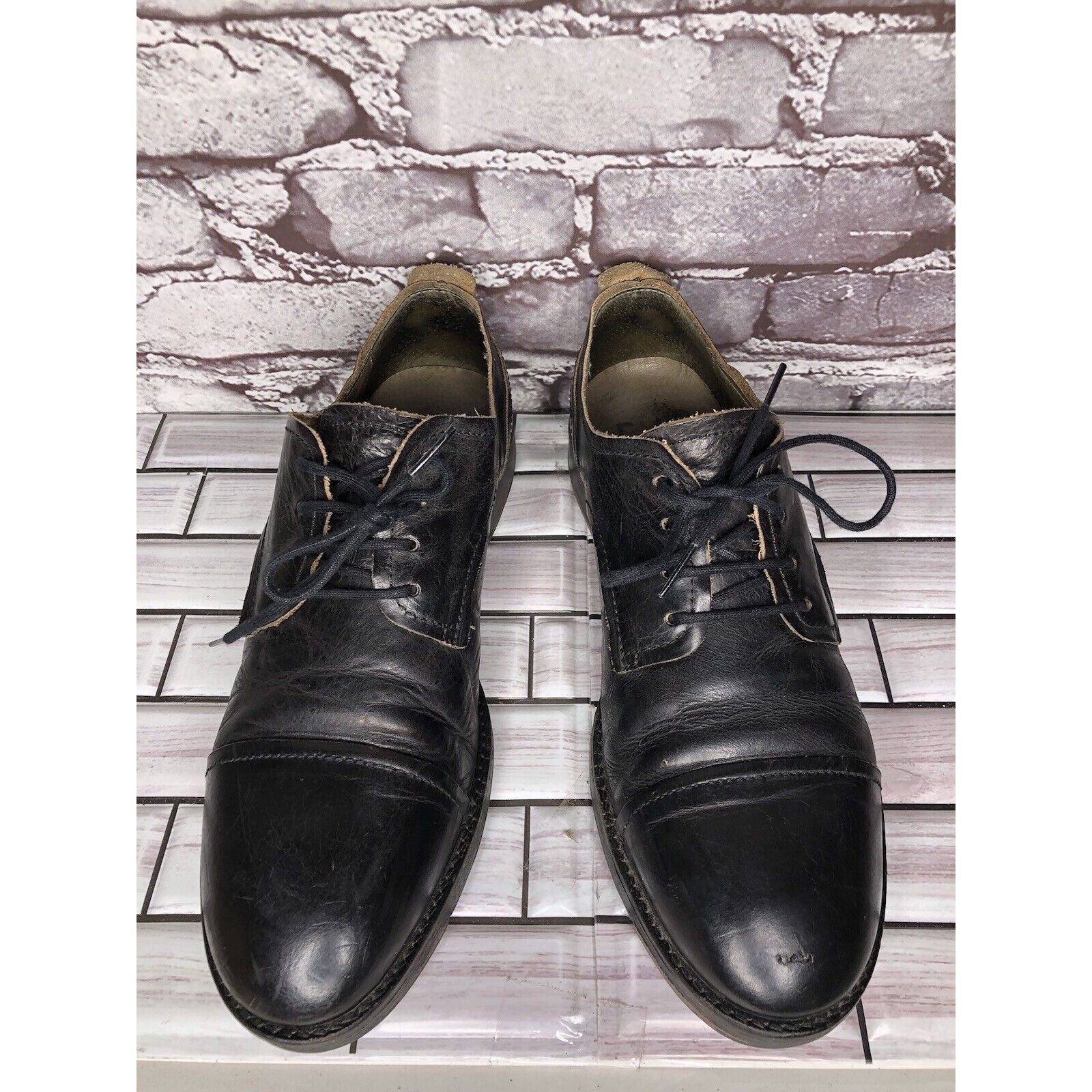 Fly London Fly London Black Leather Cap Toe Comfort Lace Up Oxfords Sho Size US 10 / EU 43 - 17 Thumbnail