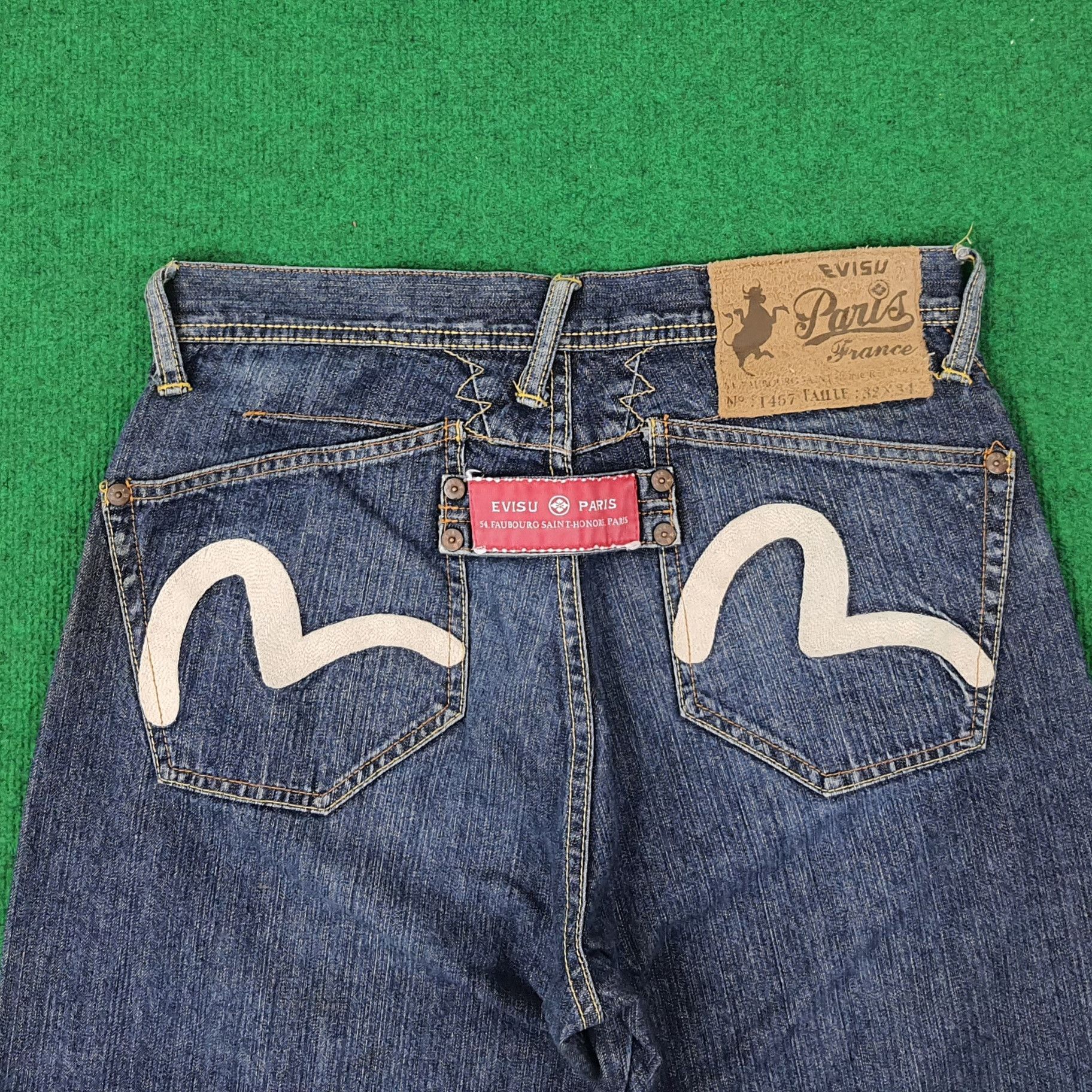Evisu Vintage Evisu Paris France Custom Daicock Jeans Size US 31 - 2 Thumbnail