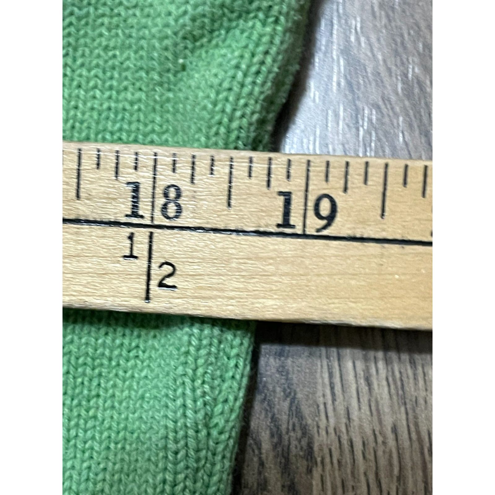 Lands' End Lands' End Cardigan Sweater Women Large Green Open Ribbed Knit Adult Regular Size L, Casual, Open Cardigan, Lands' End Womens Size L / US 10 / IT 46 - 6 Thumbnail