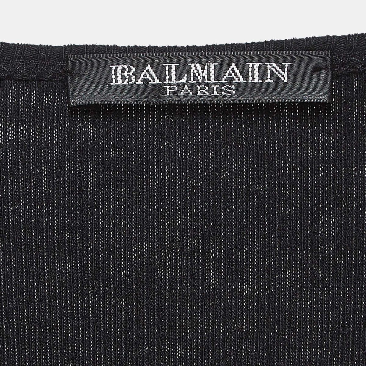 Balmain BALMAIN Decarnin SS 2009 Embellished Tank Top TShirt runway Size US S / EU 44-46 / 1 - 6 Thumbnail