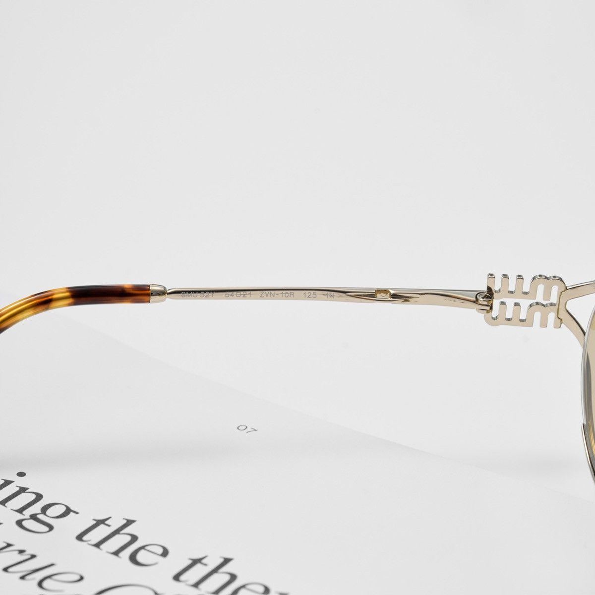 Miu Miu MIU MIU 0MU 52YS ZVN10R SUNGLASSES Size ONE SIZE - 5 Thumbnail
