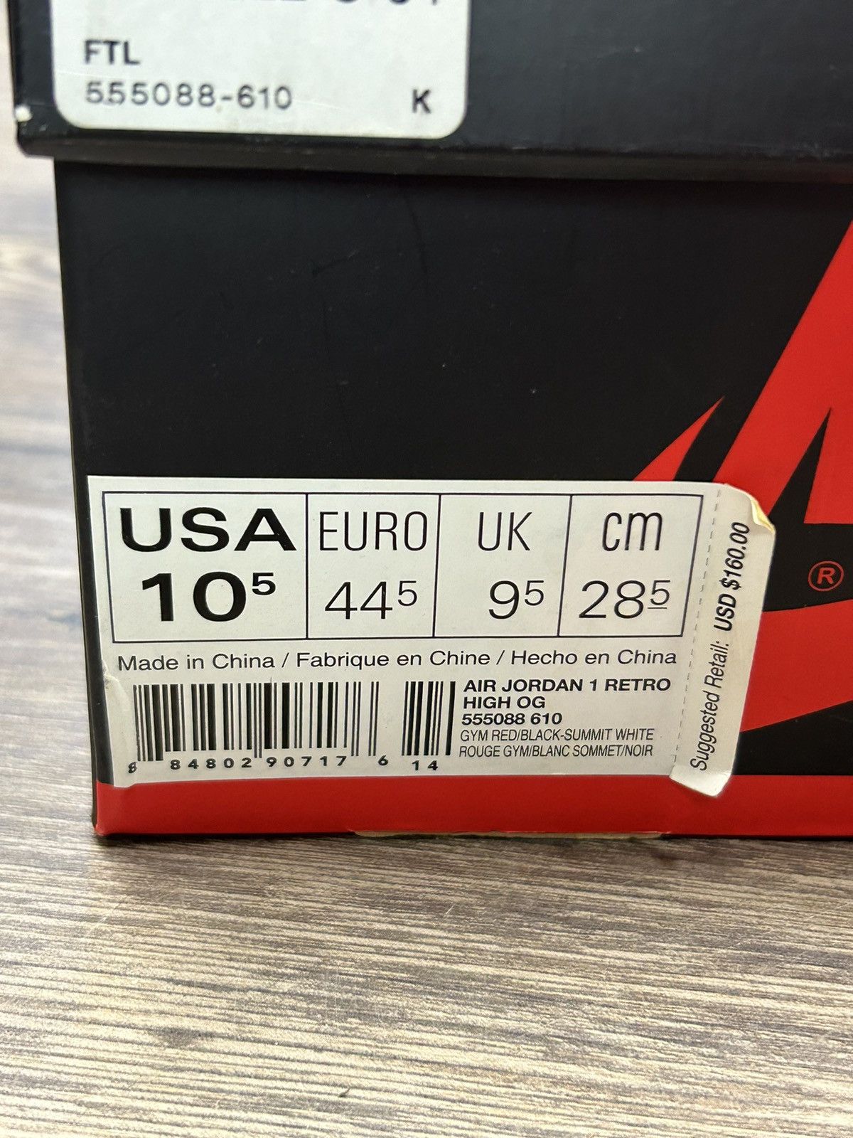 Jordan Brand × Nike Air Jordan 1 Retro High OG Sneakers Size US 10.5 / EU 43-44 - 7 Thumbnail