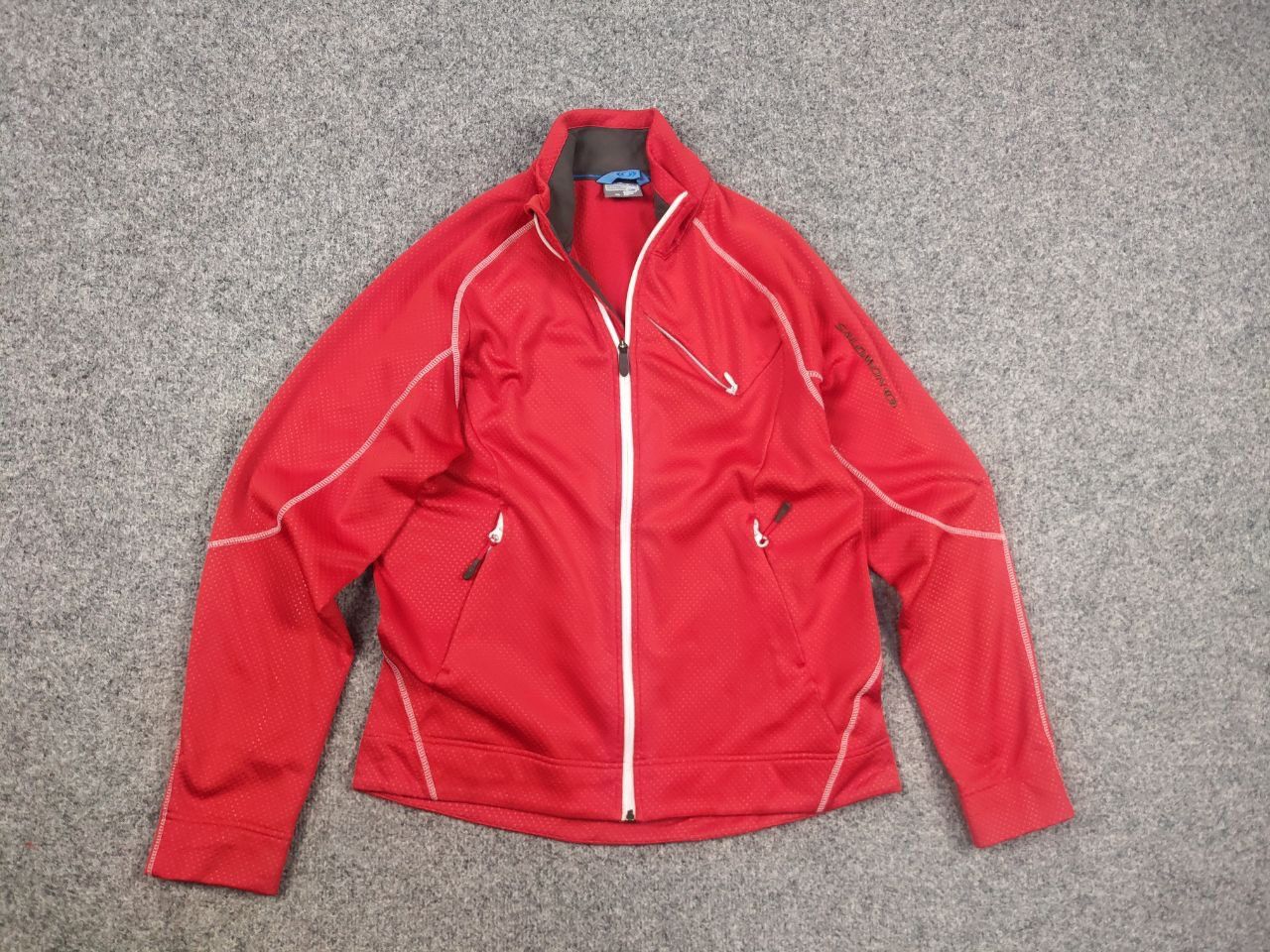 Salomon Vintage Salomon Acti Logo Zip Red Fleece Long sleeve Size US L / EU 52-54 / 3 - 8 Thumbnail