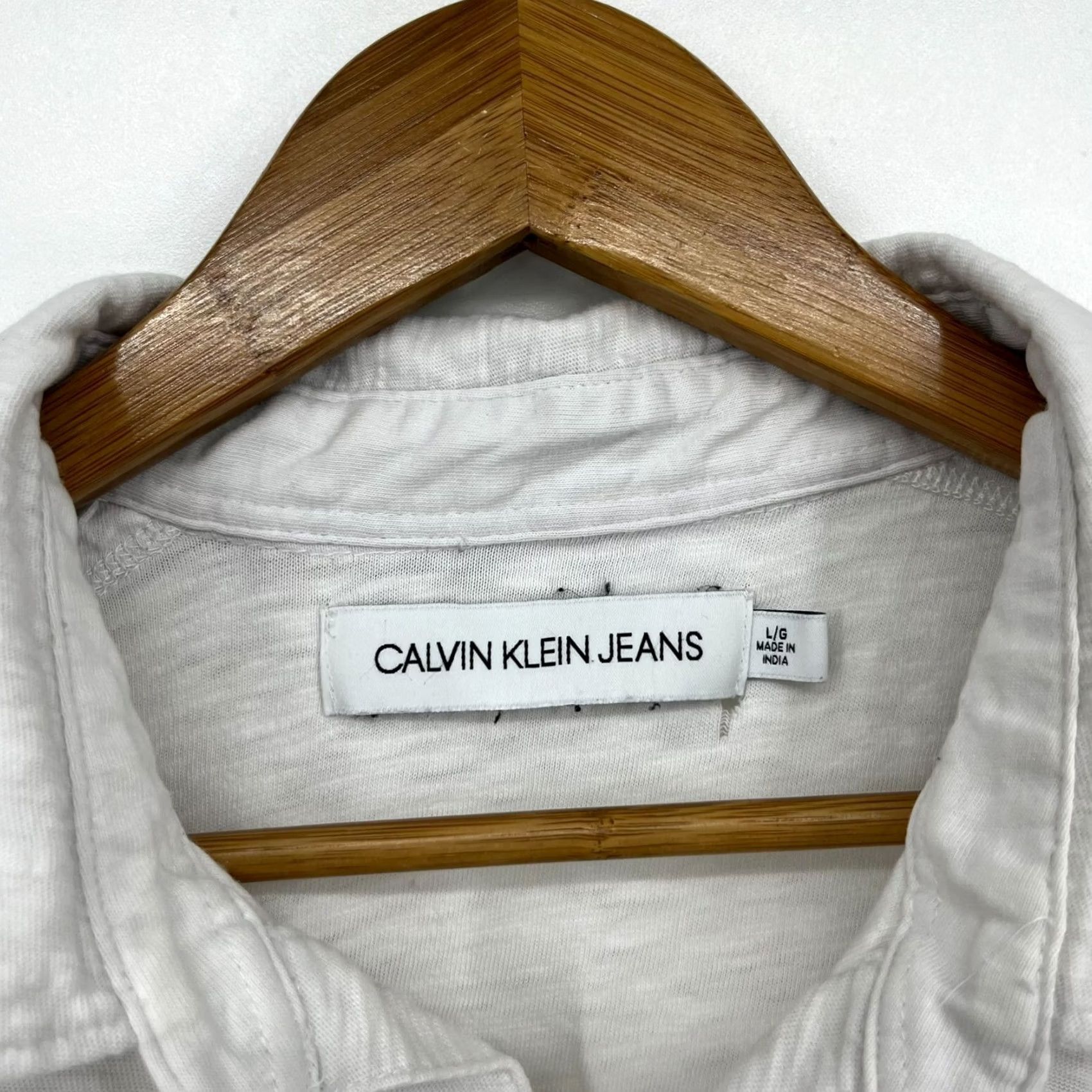 Calvin Klein Calvin Klein Jeans Polo Shirt Men L Gray Logo Short Sleeve Collared Shirt Size US L / EU 52-54 / 3 - 6 Thumbnail