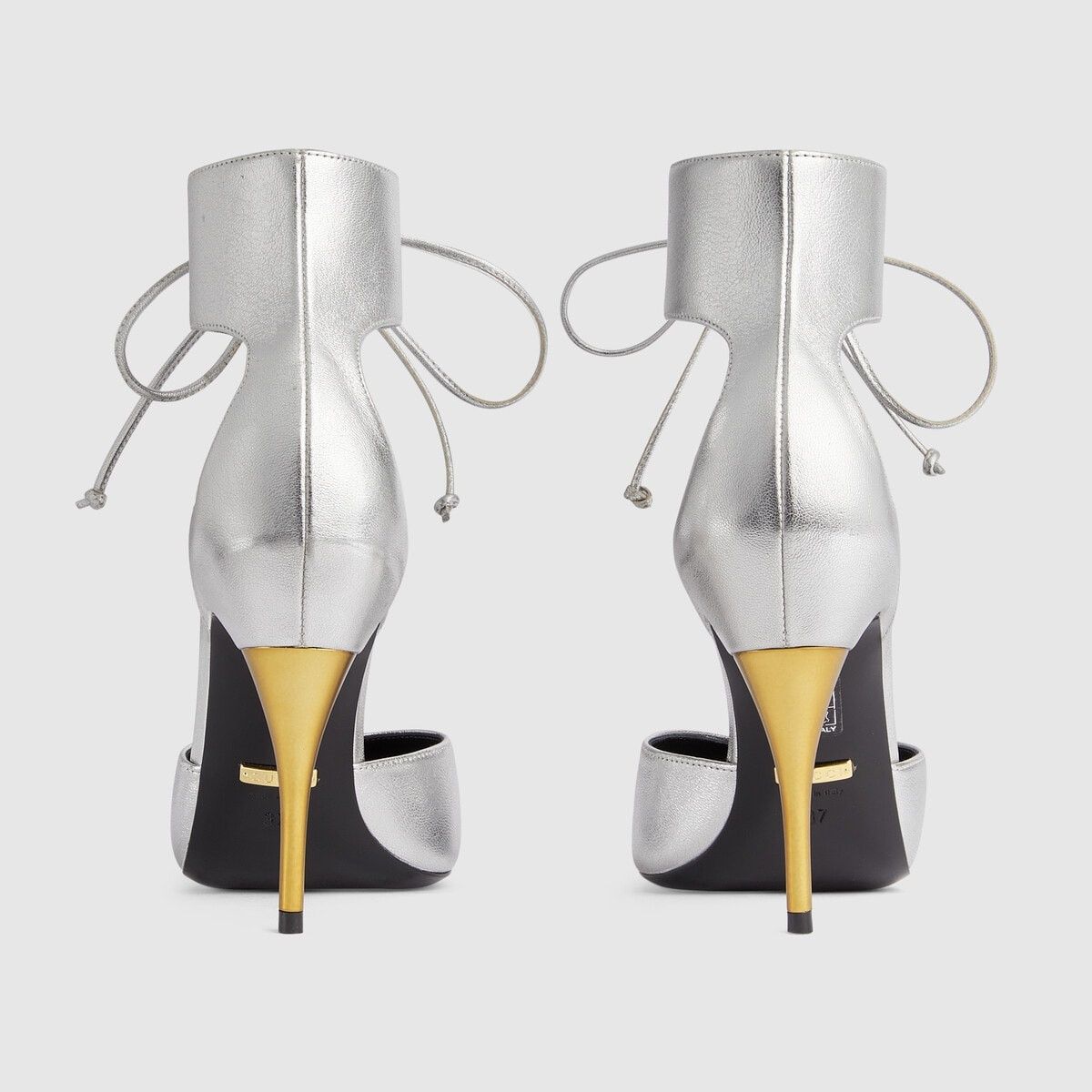 Gucci o1y0925 Leather Pumps in Silver Size US 6 / IT 36 - 5 Thumbnail
