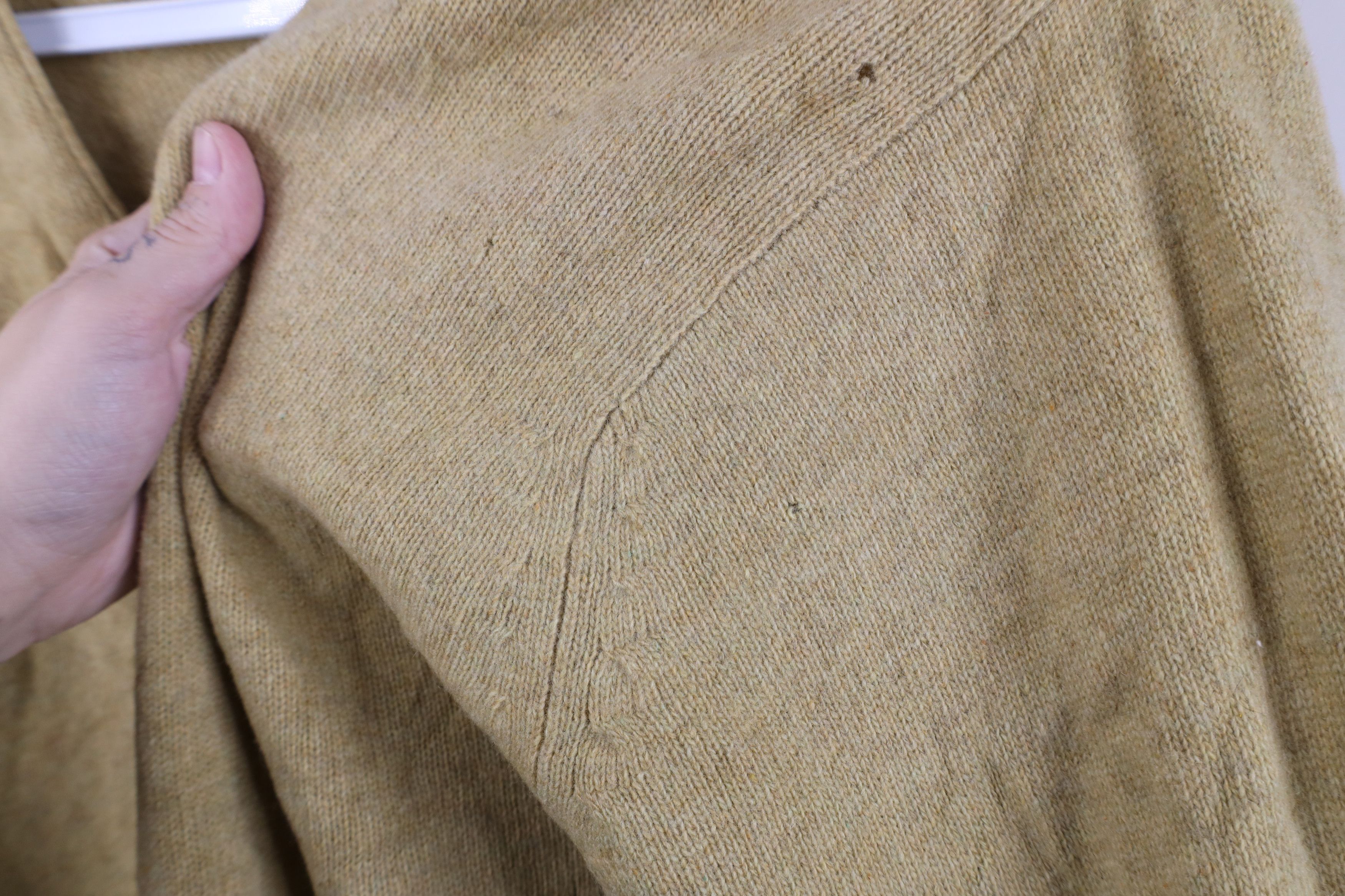 Vintage Vintage 50s Streetwear Blank Wool Knit Cardigan Sweater USA Size US M / EU 48-50 / 2 - 4 Thumbnail